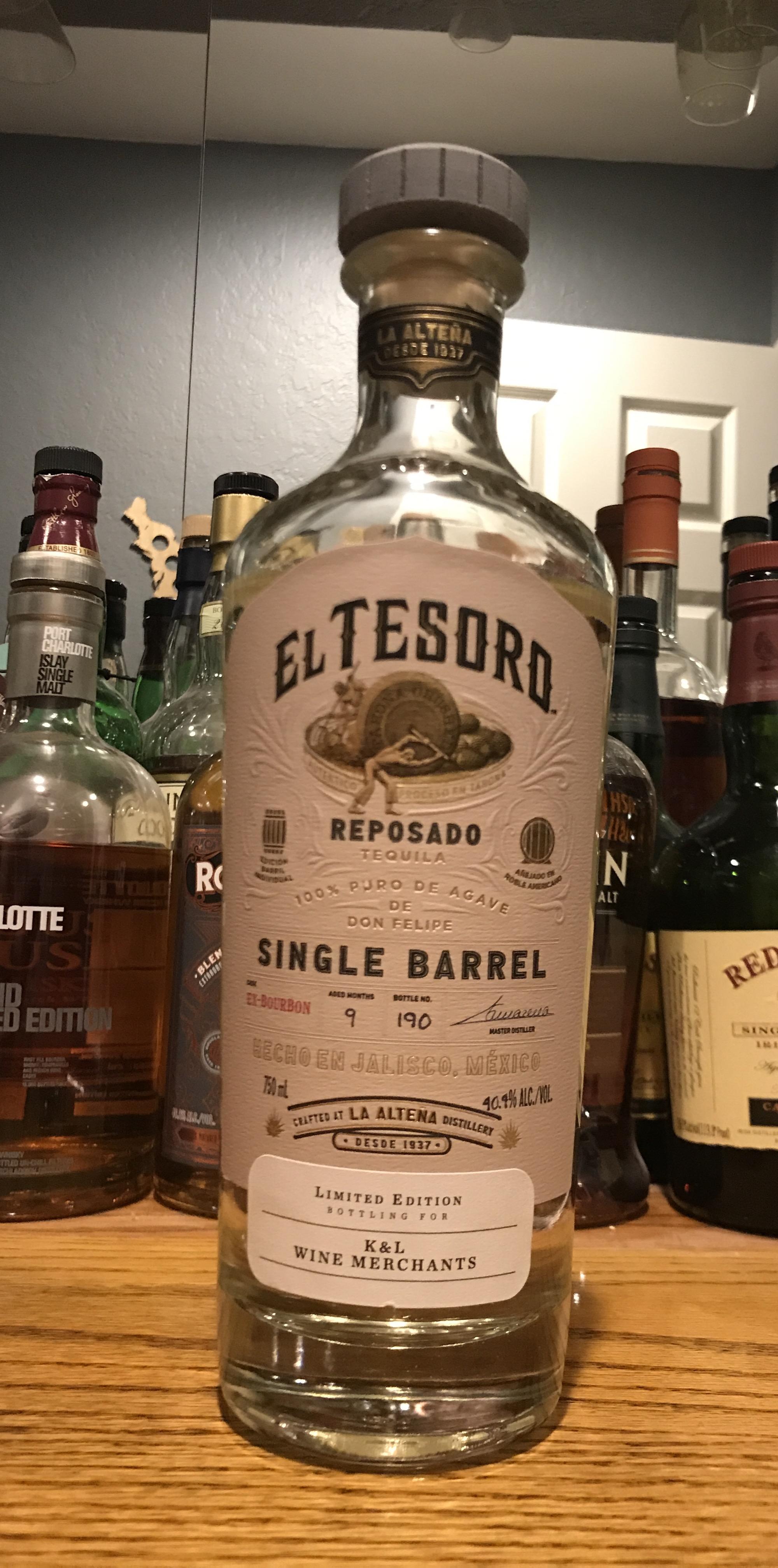 Agave Review 4/Spirits 124 El Tesoro K&L Exclusive Single Barrel