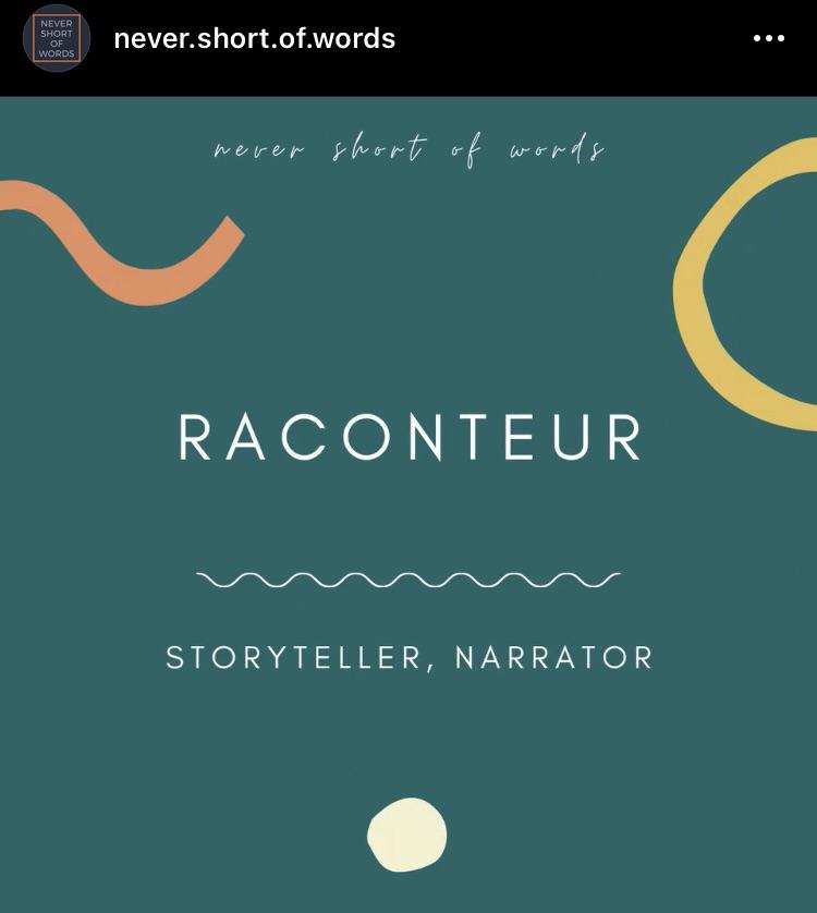 Word of the day Raconteur (noun) vocabulary