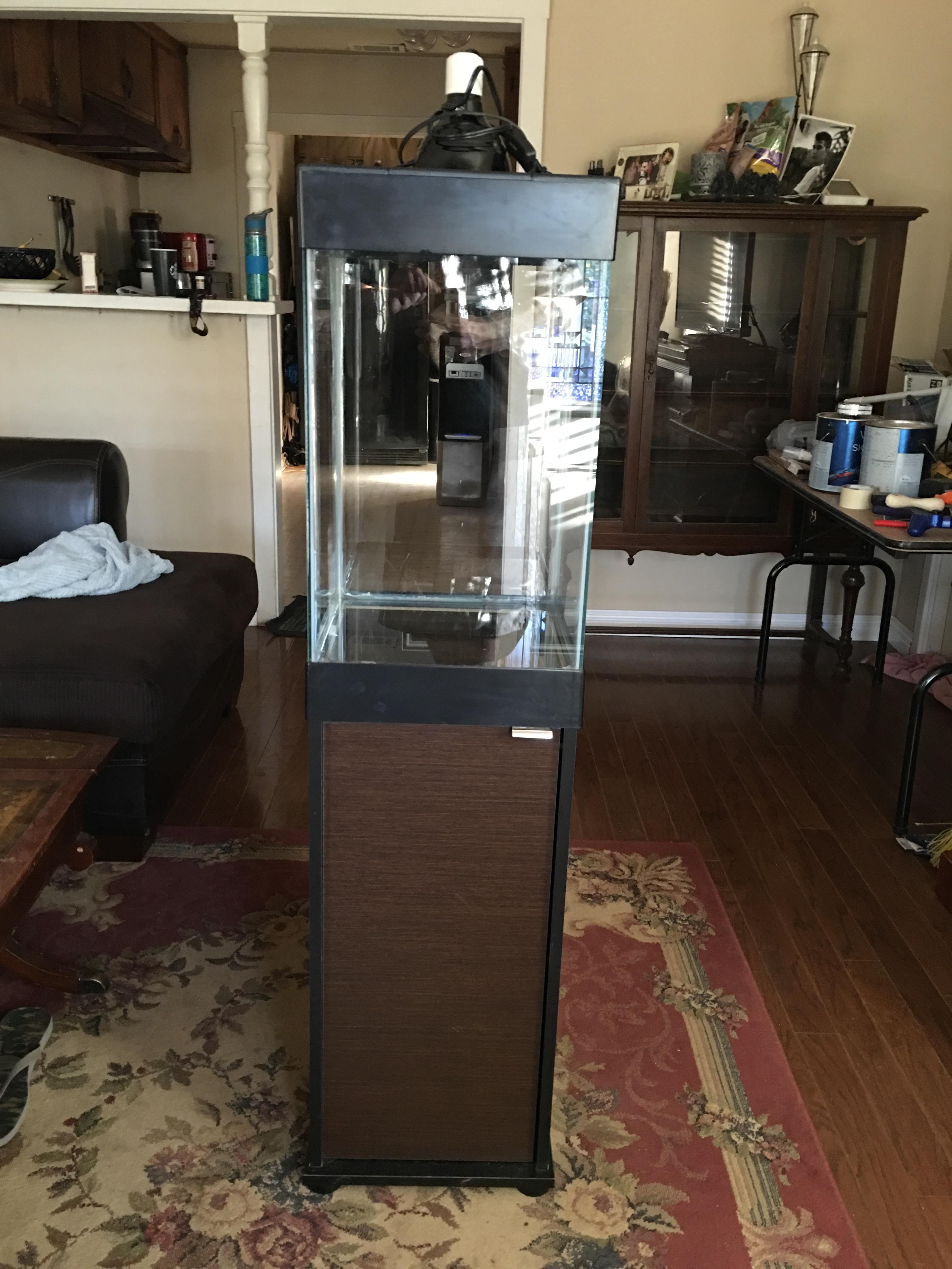 [FS][SoCal] 15 Gallon Aqueon Column Tank w/ Stand, heater, LED Light