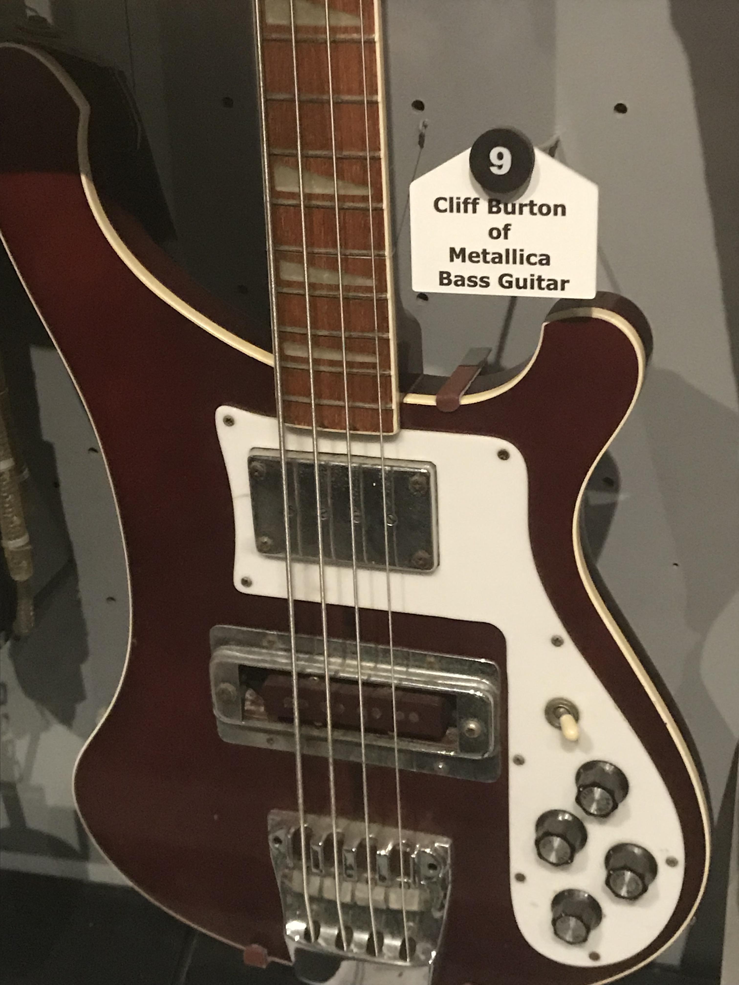 Cliff Burton Bass Rock HOF r/Metallica