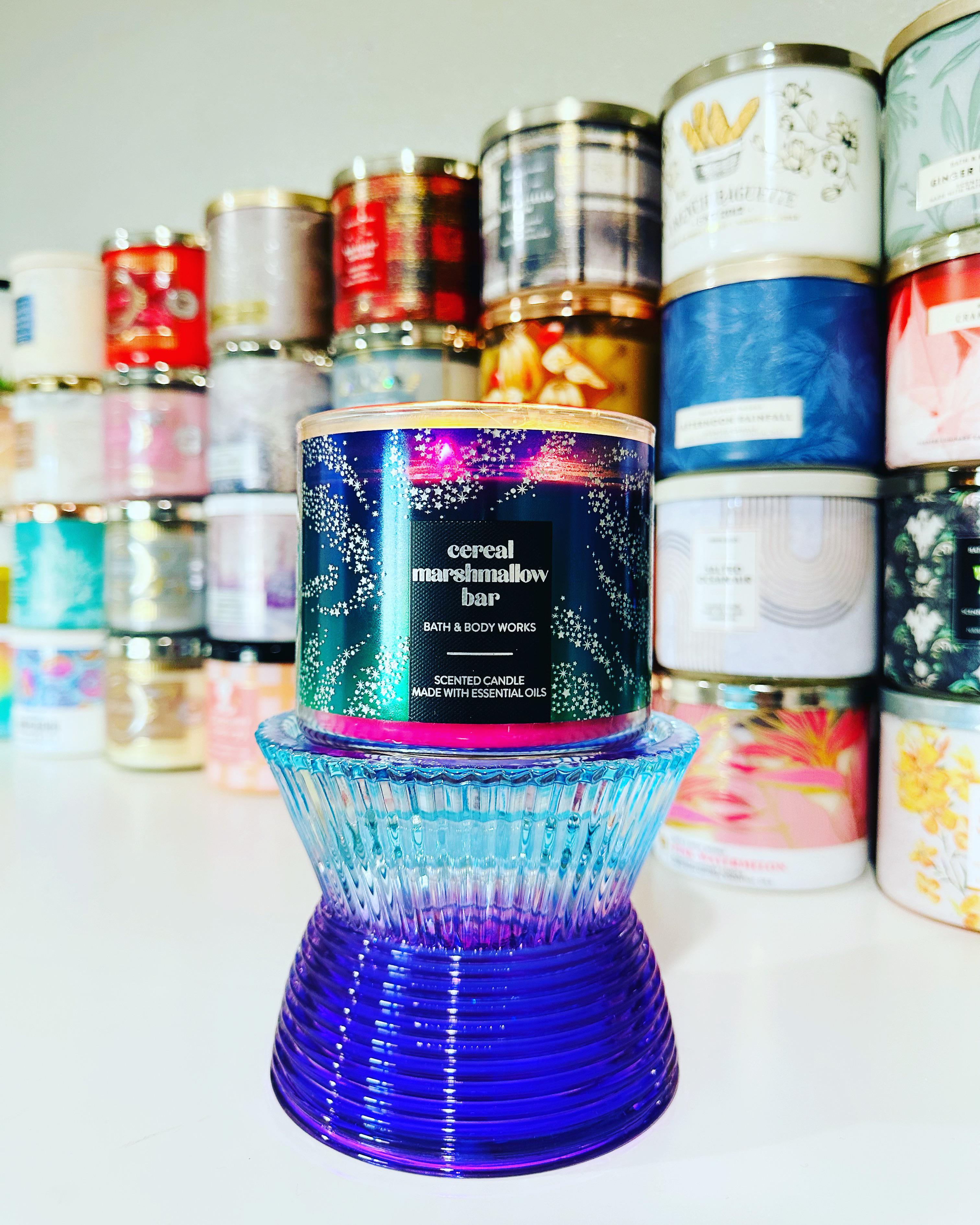 WFH today and I’m burning my favorite candle Cereal Marshmallow Bar for Valentine’s Day. 💜 What