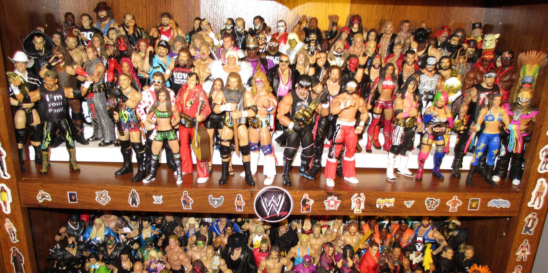 Almost done Mattel shelf r/Wrestling_Figures