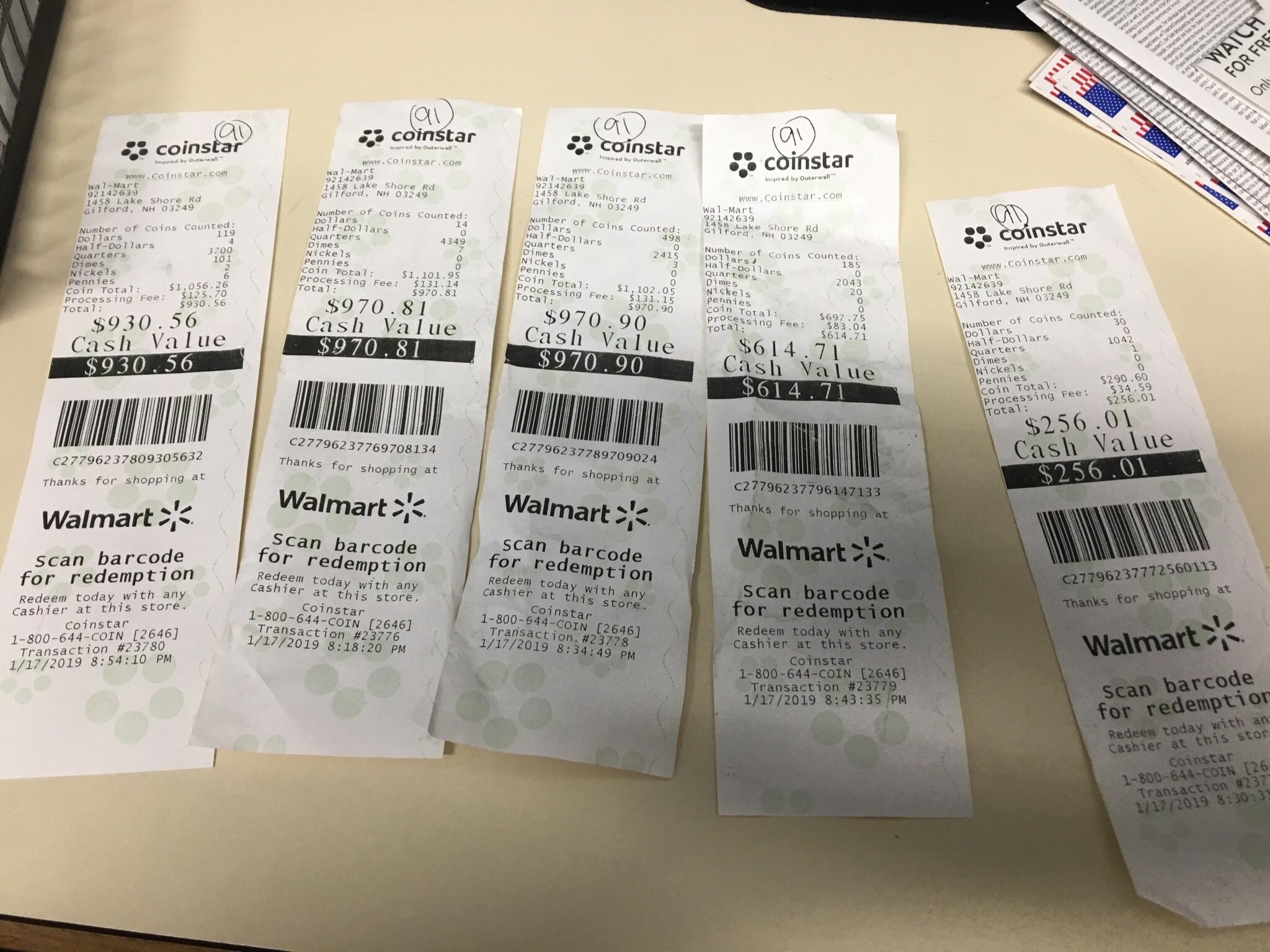 someone literally redeemed all of these coin vouchers yesterday, having