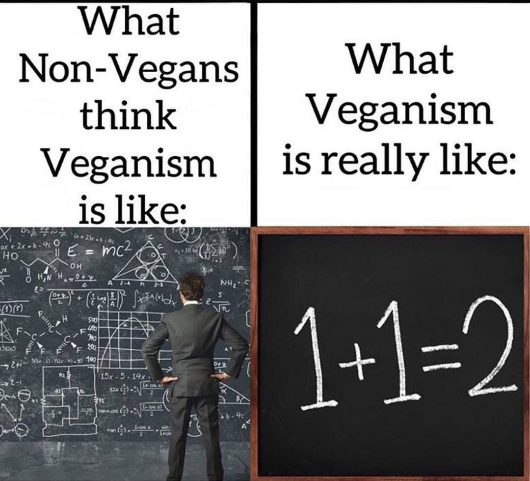 Being vegan is very easy, the only hard part is changing vegan
