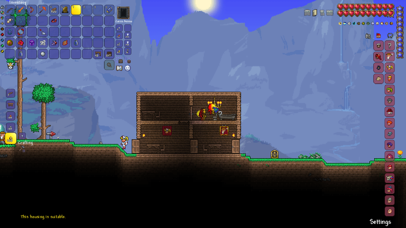 A TOILET AND BATHTUB WITH A LIGHT SOURCE COUNTS AS A LIVABLE ROOM r/Terraria