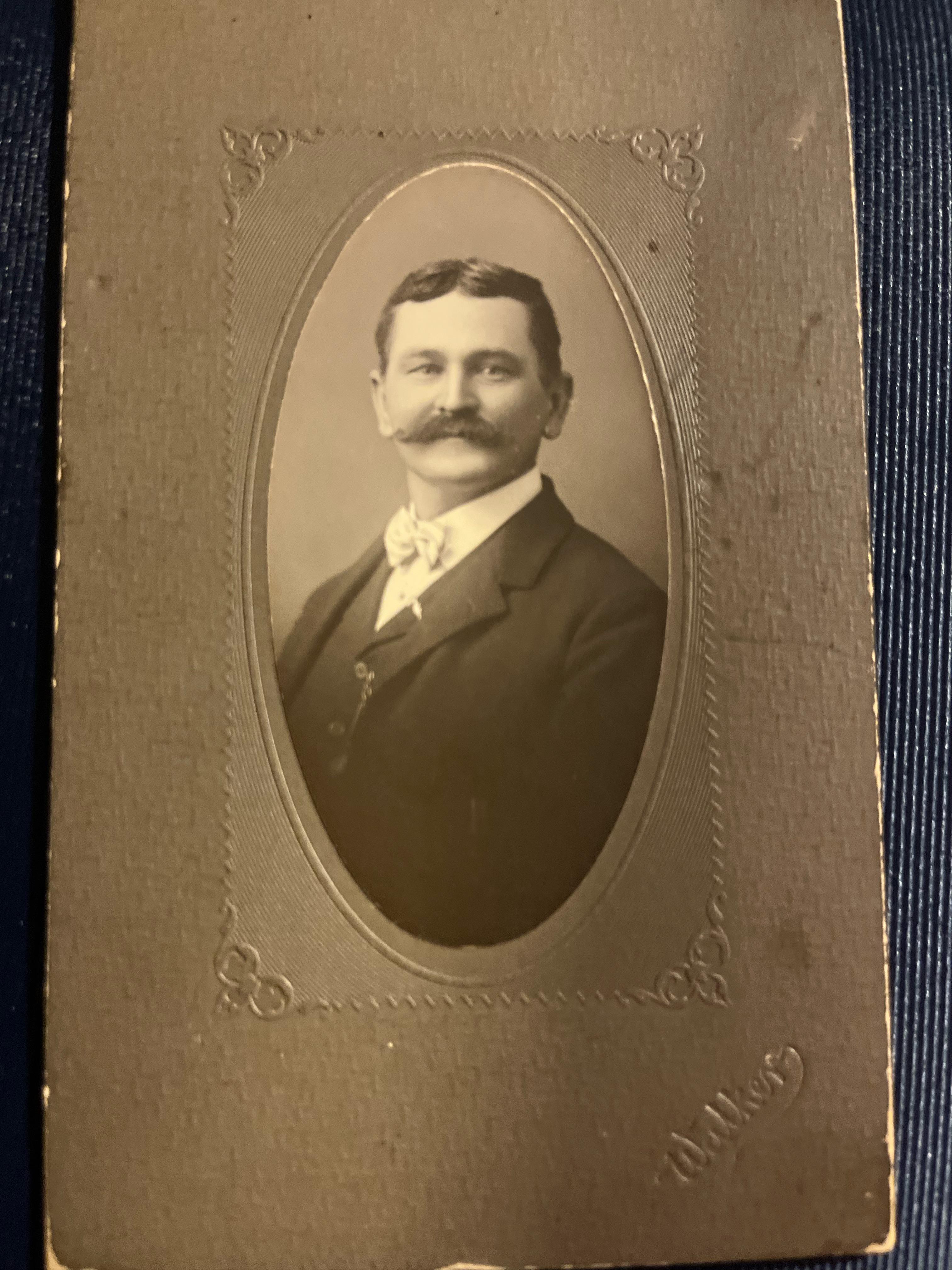 Photo of my 3rd Great Grandfather Edwin T. Durfor Jr. born in 1863