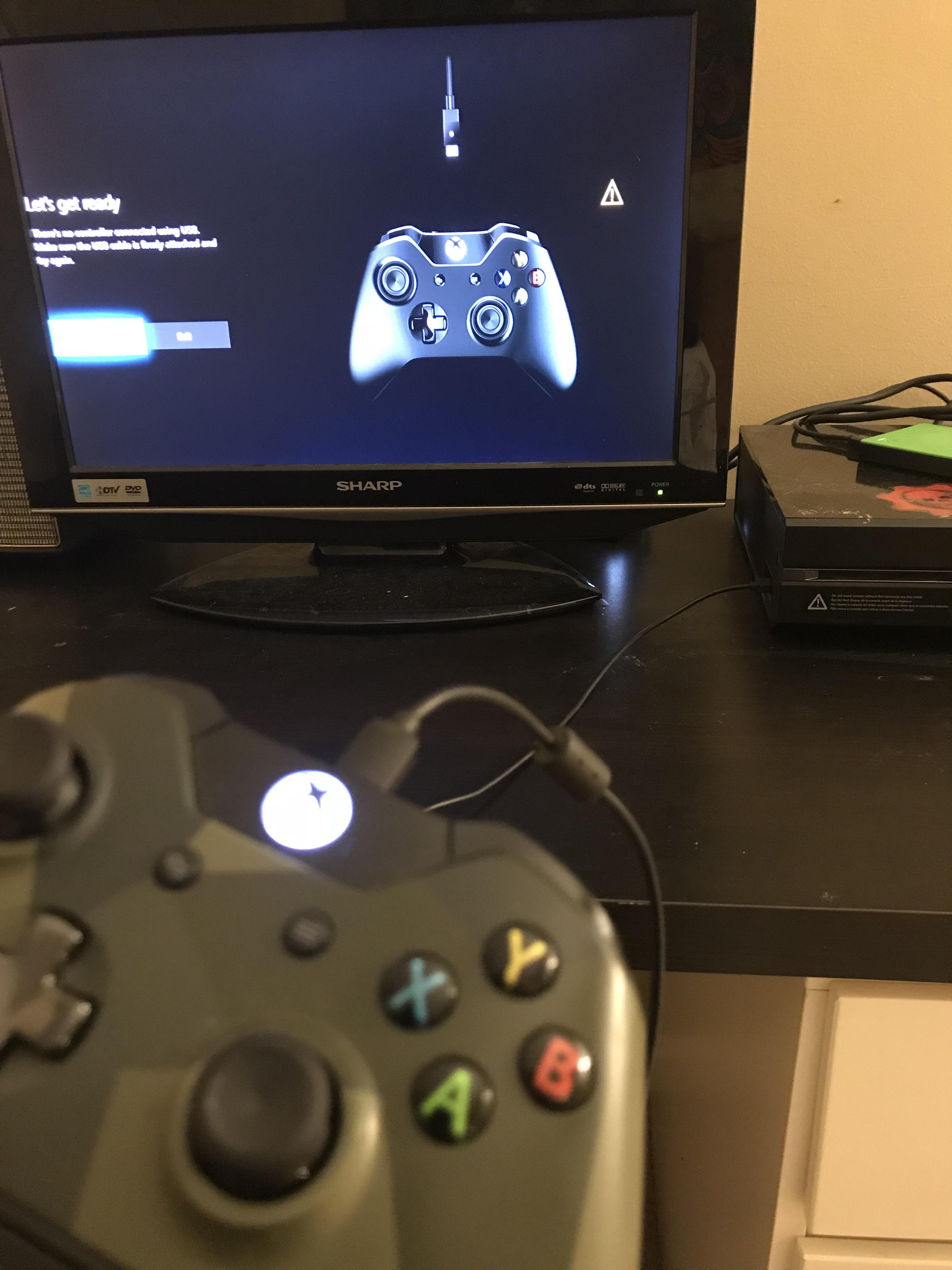 “There’s no controller connected using USB. Make sure the USB cable is