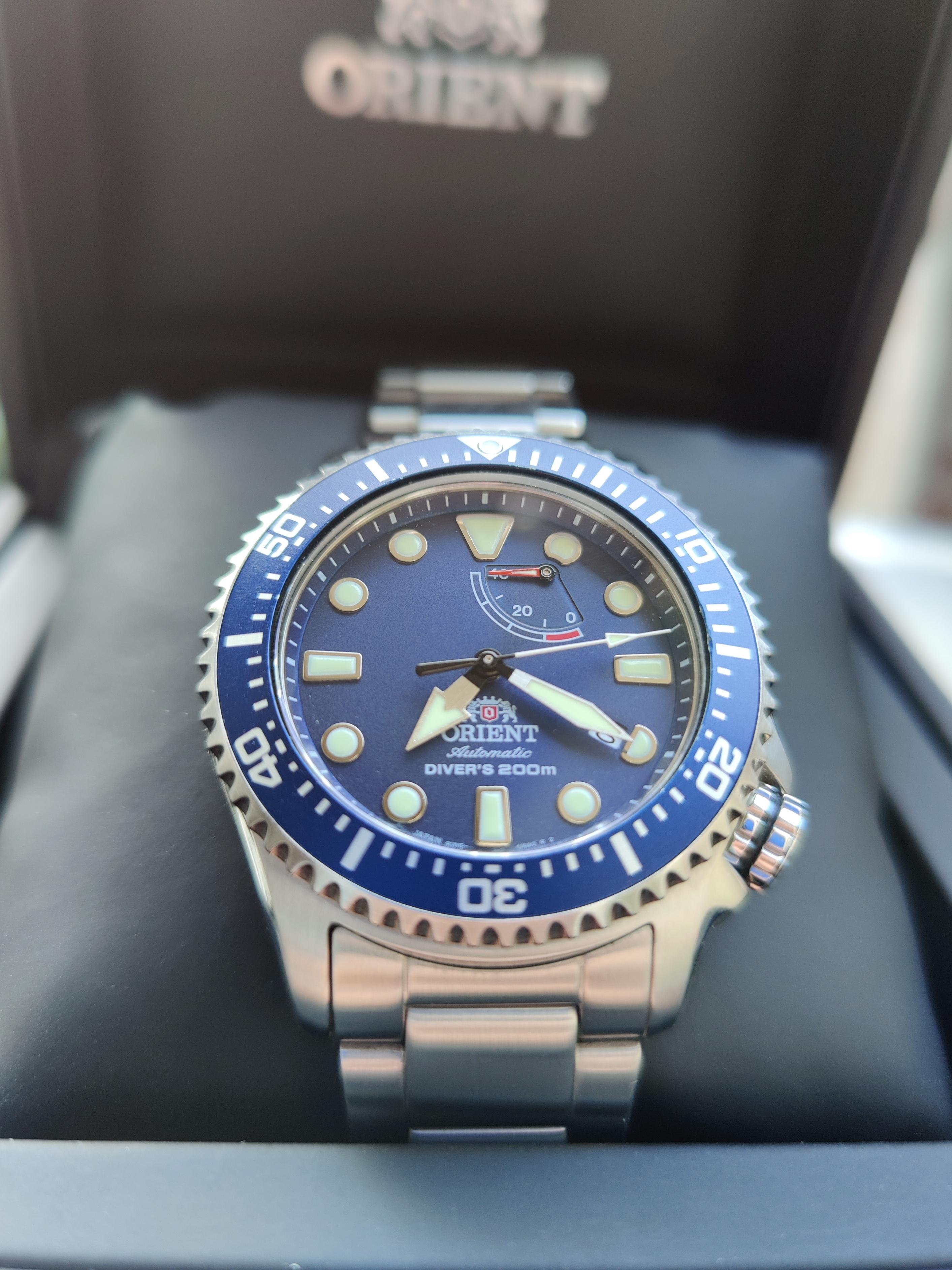 [WTS] Orient Neptune 200m, sapphire w/ AR, power reserve! r