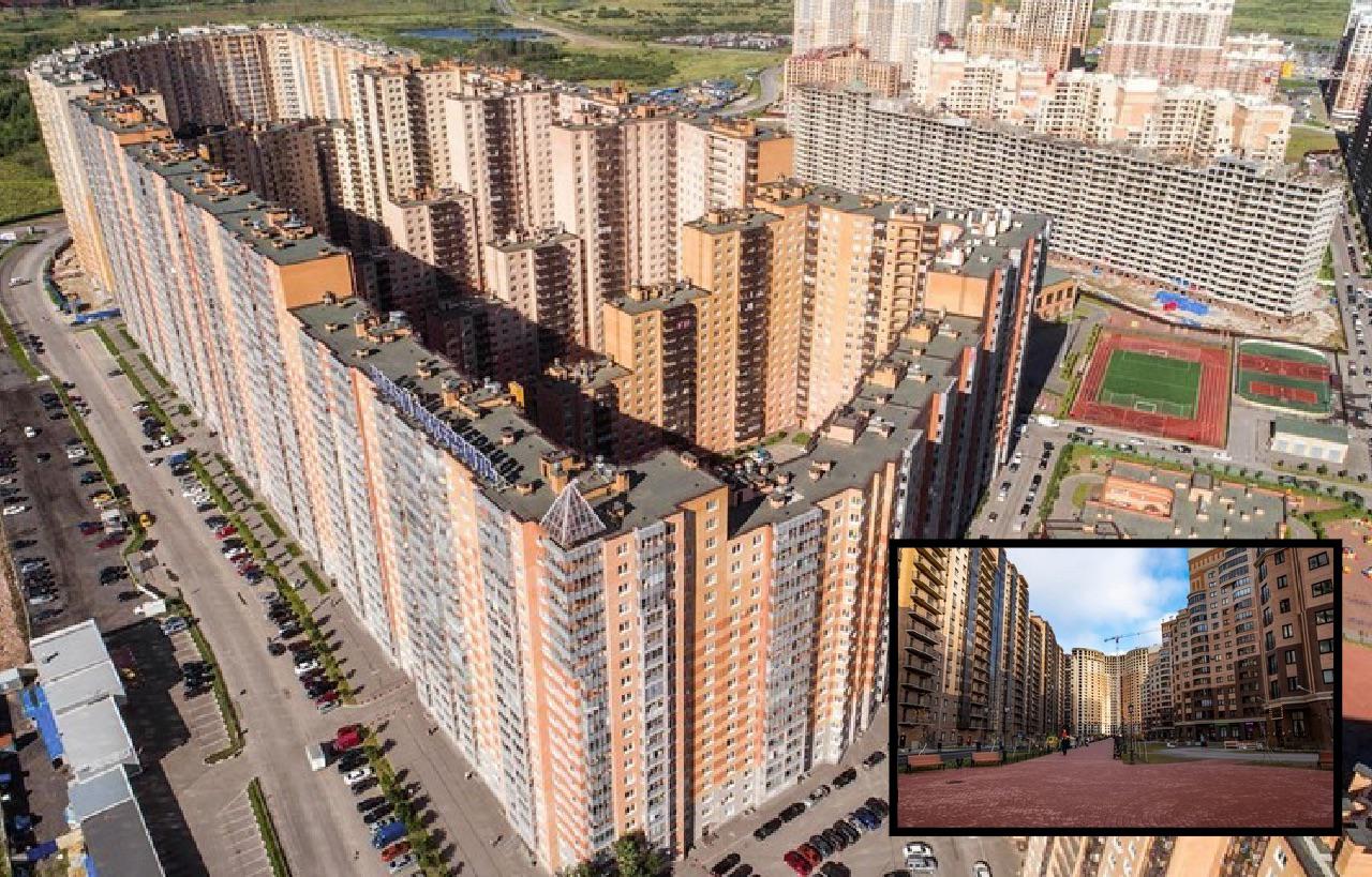 In St. Petersburg, Russia, there is an apartment complex that houses