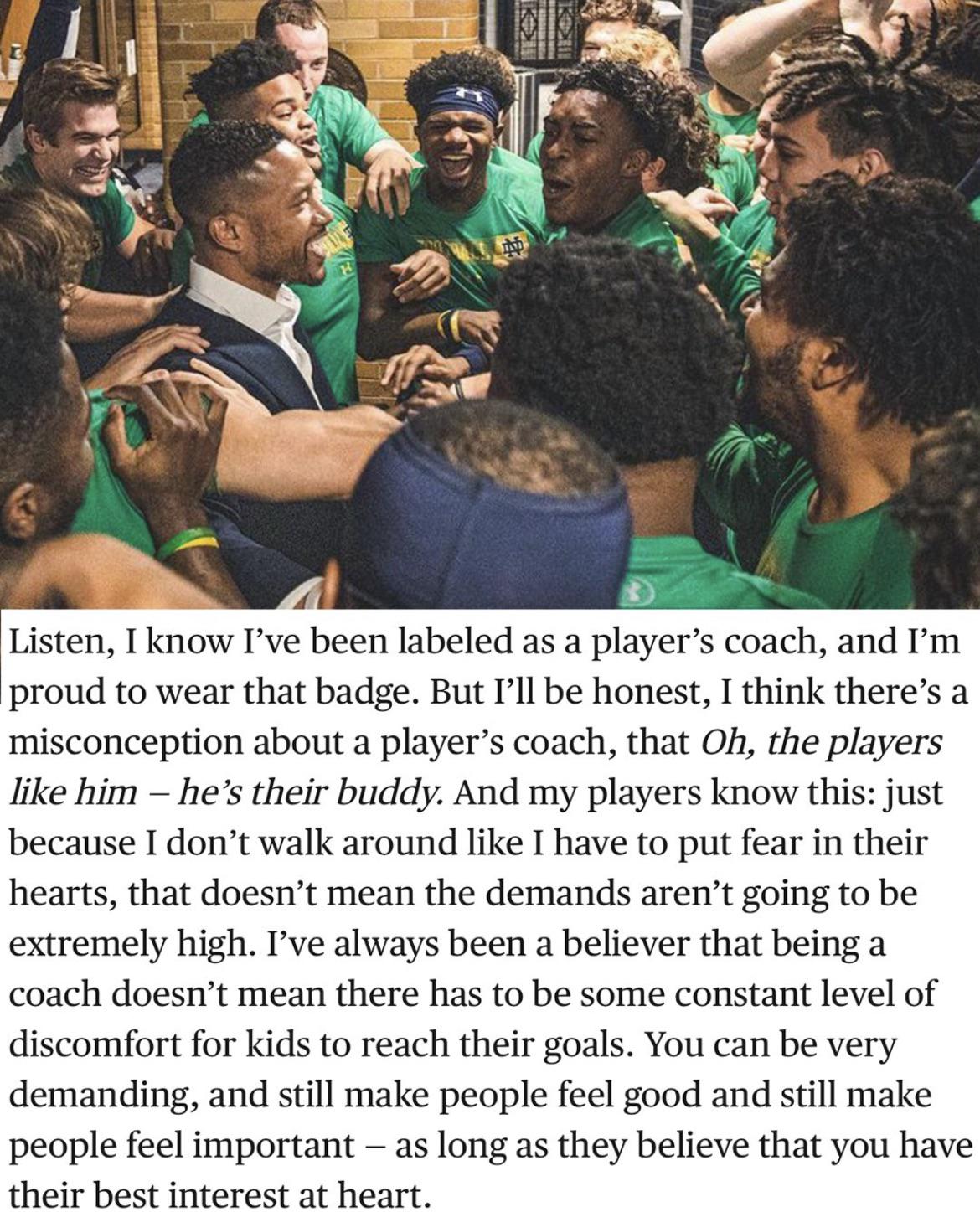 Notre Dame’s new football coach is trying to make me a fan. r/TedLasso