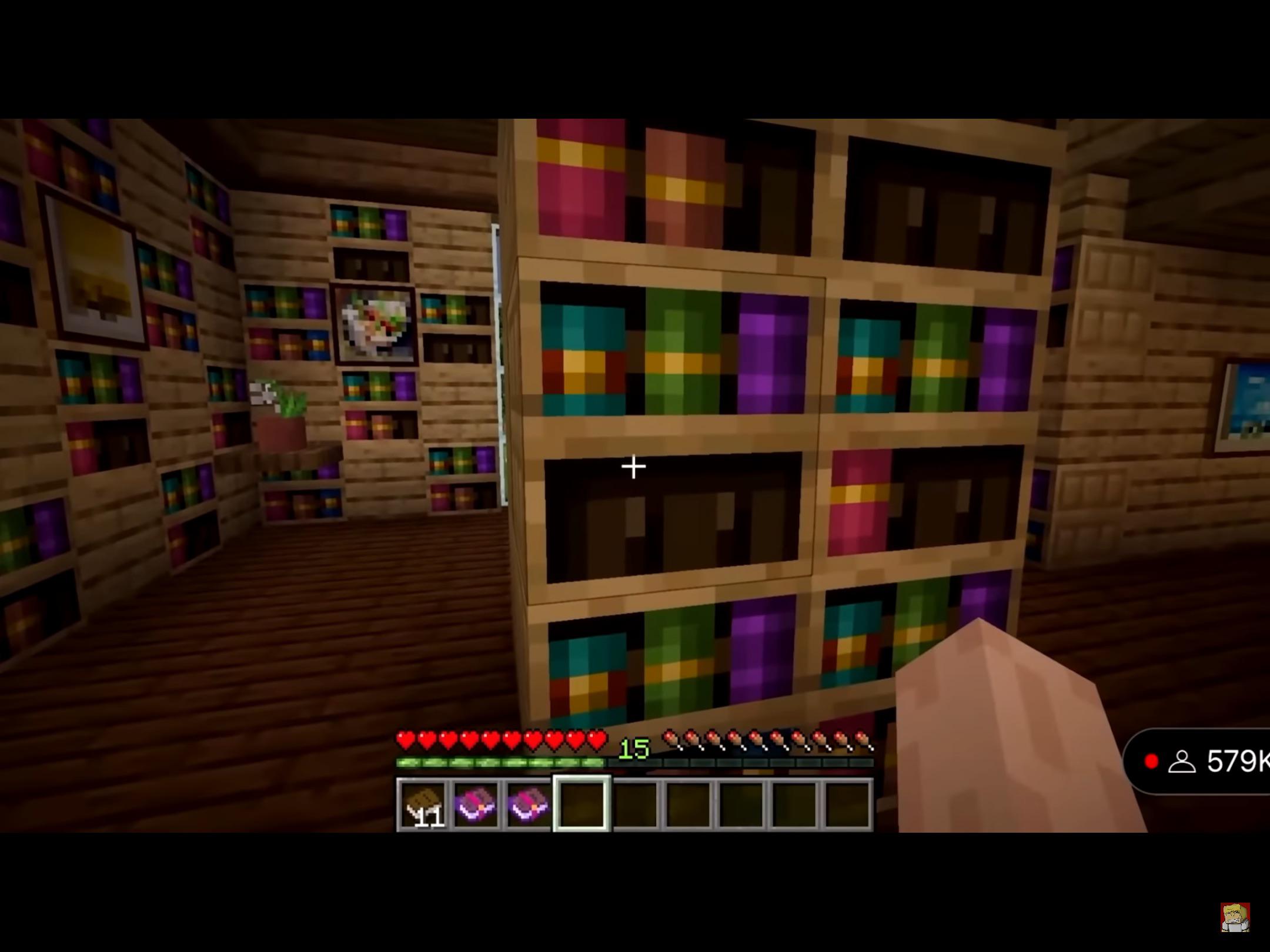 The chisseled bookshelf Texture without Books Looks like a minecraftie
