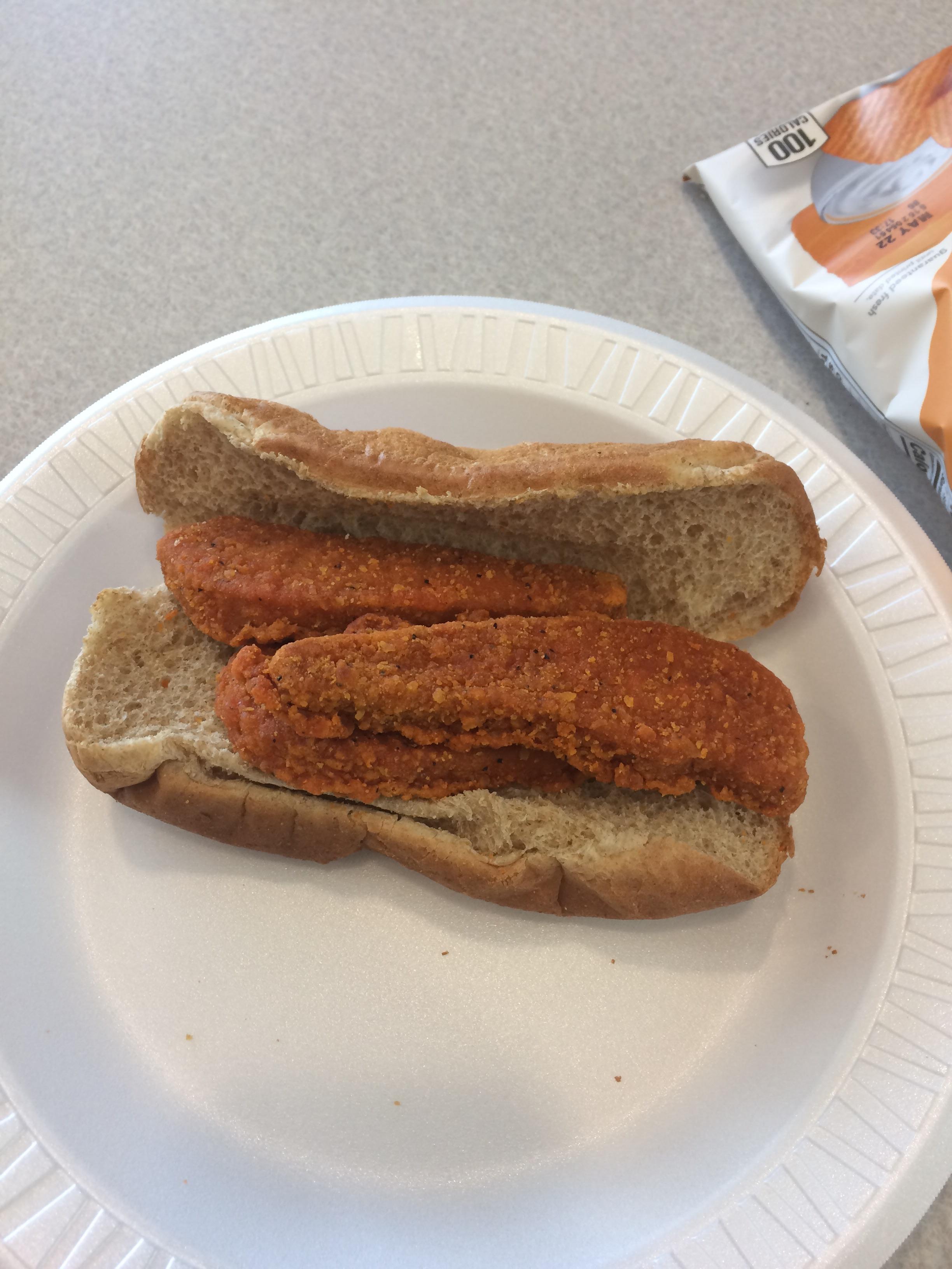 Spicy Chicken Sandwich School Lunch Nutrition Facts Runners High