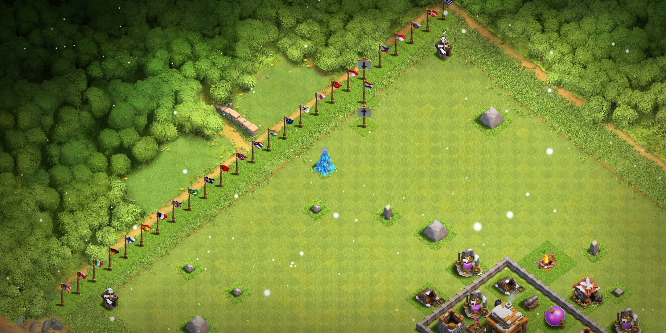 [GOAL] All national flags (Available in CoC) bought and placed as Town