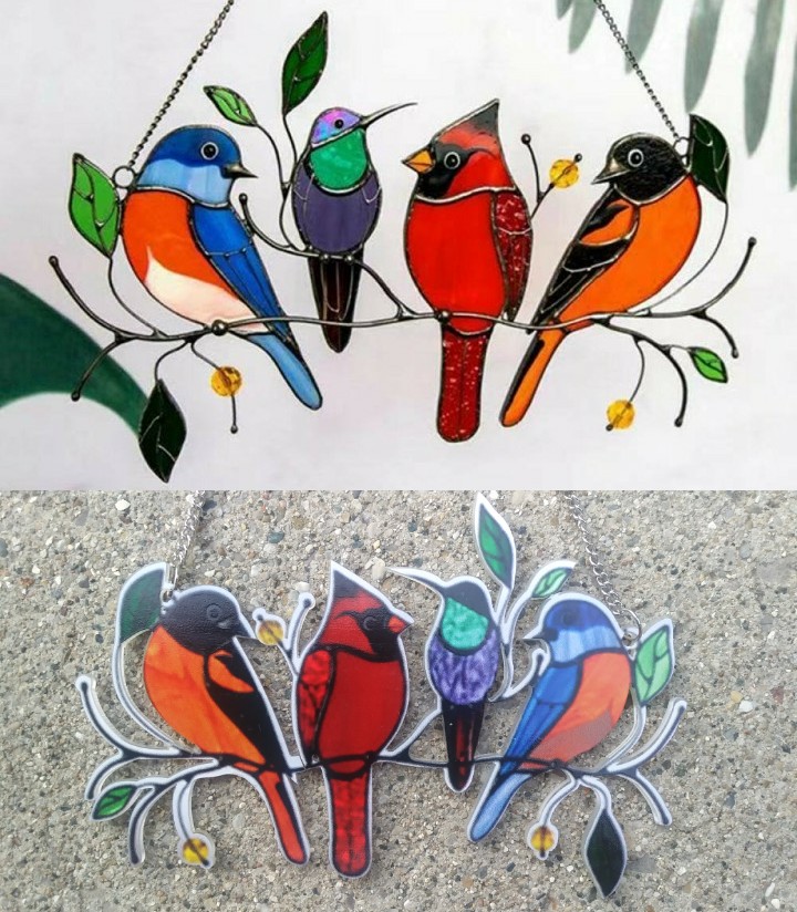 Beautiful stained glass vs. Blurry printed plastic jpeg r