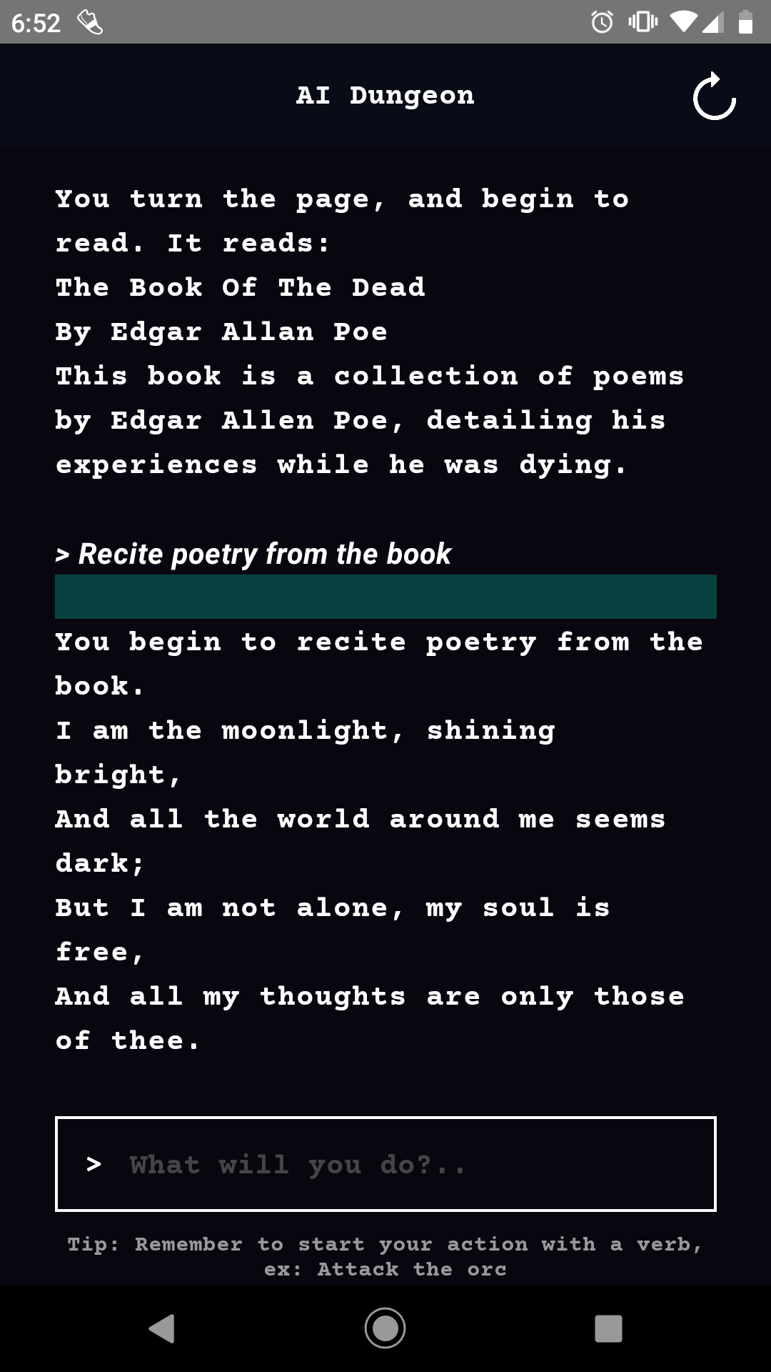 I found a book of poetry. I can't find this poem anywhere