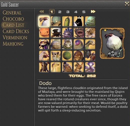 Finally achieved a personal goal of having every Triple Triad Card available in the game before