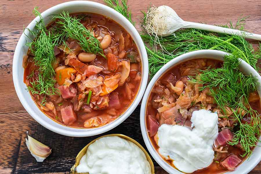 Instant Pot Borscht Ukrainian Recipe. Thick and delicious, healthy