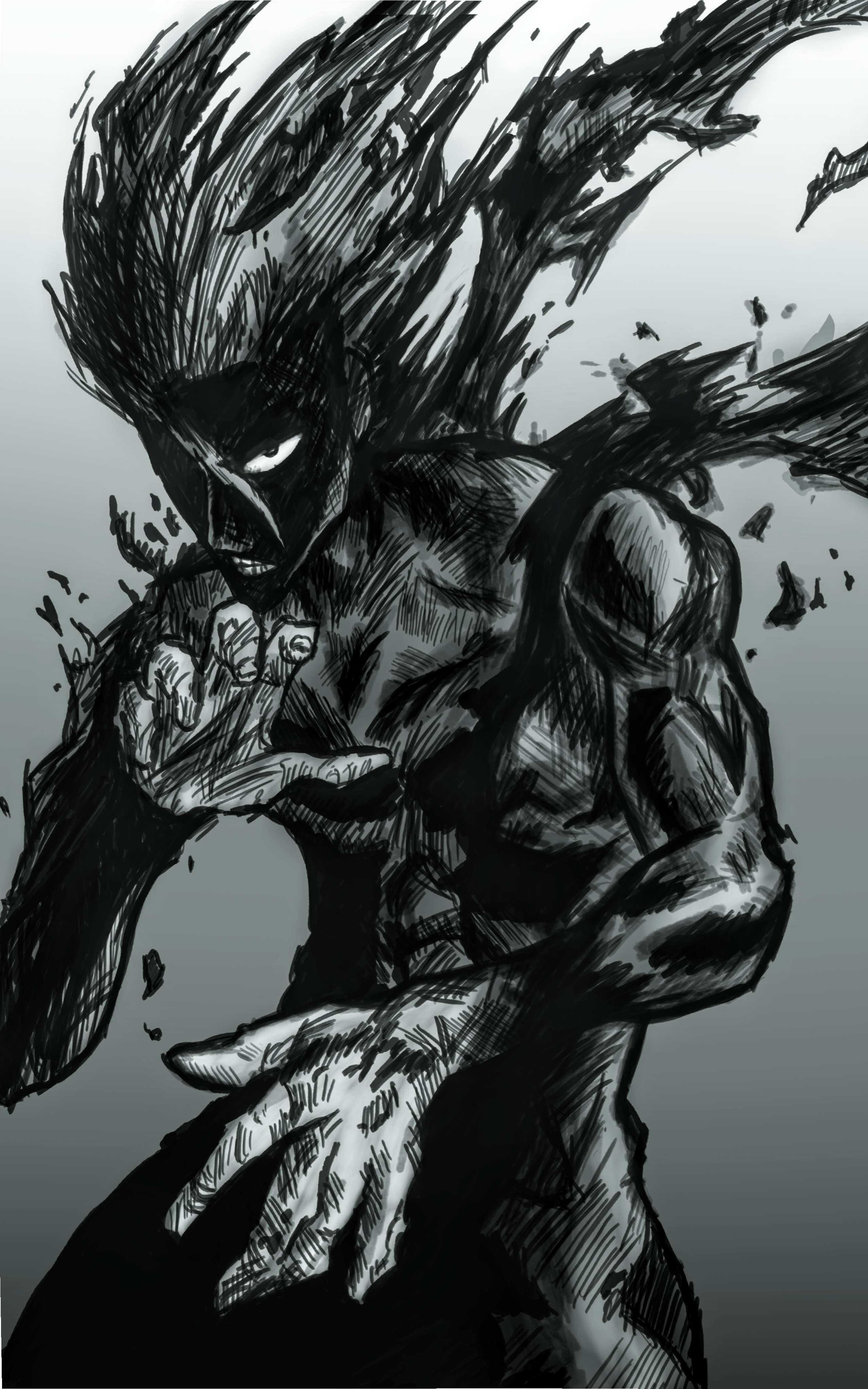 One Punch Man Vs Garou Manga Panels