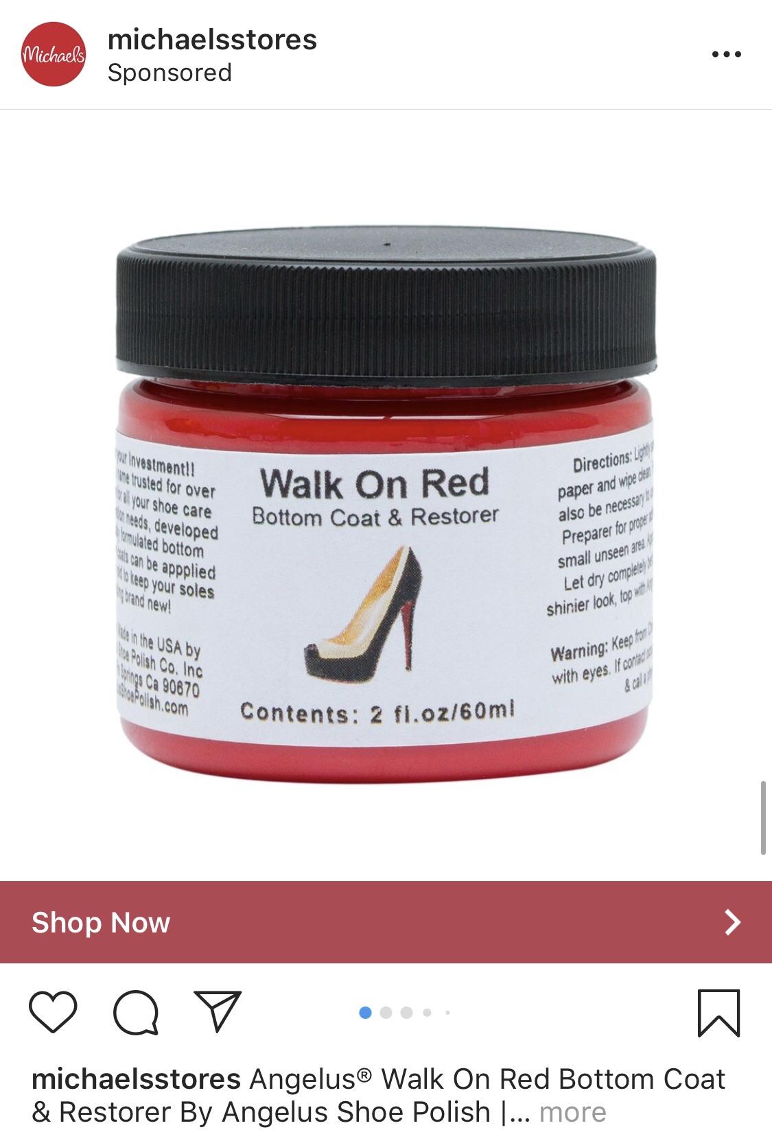 Michaels sells “red bottom” shoe paint. Now we can all be like our favorite 90 day crazies. Don