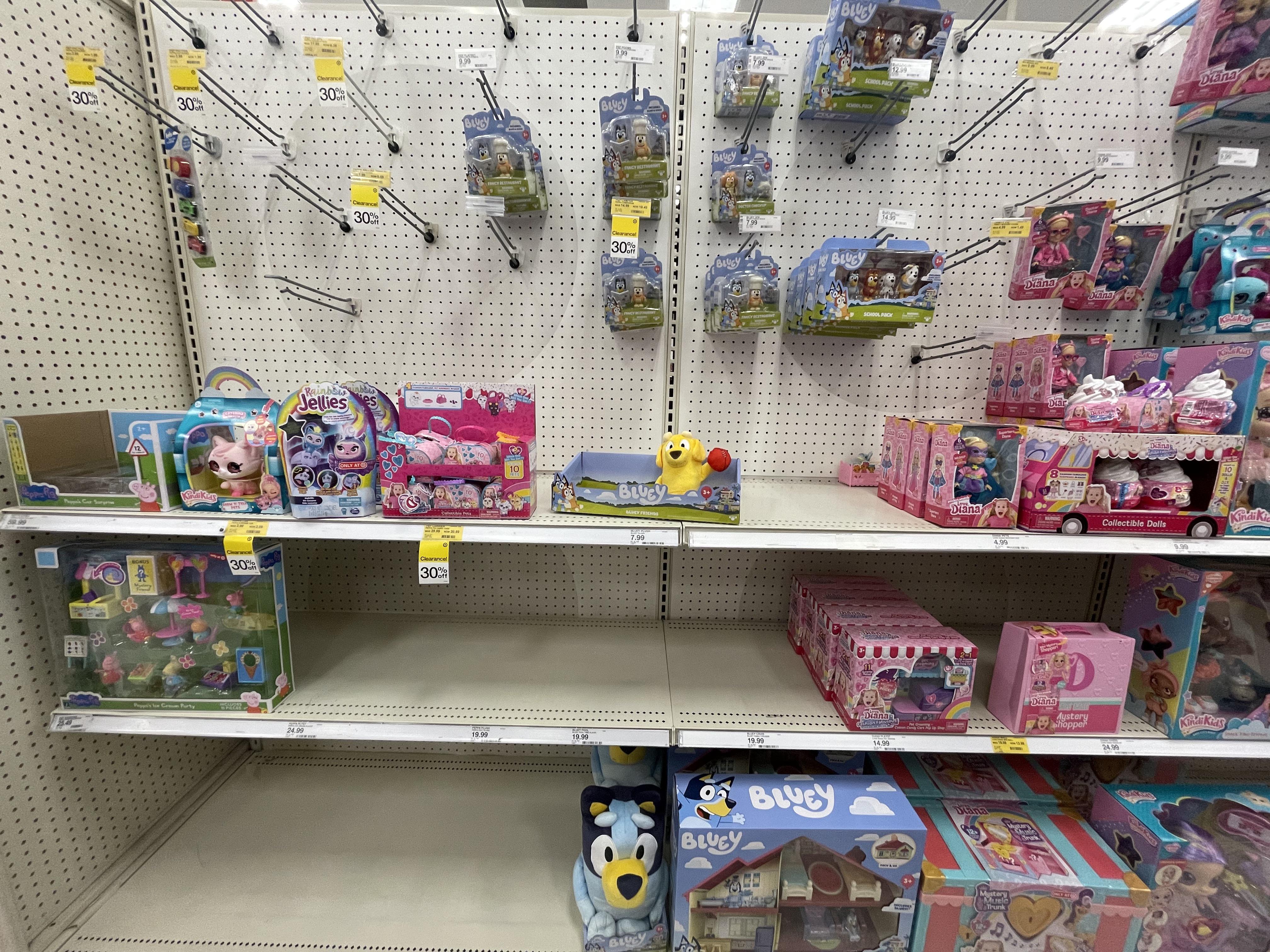 Not much in a way of toys at this target. r/bluey
