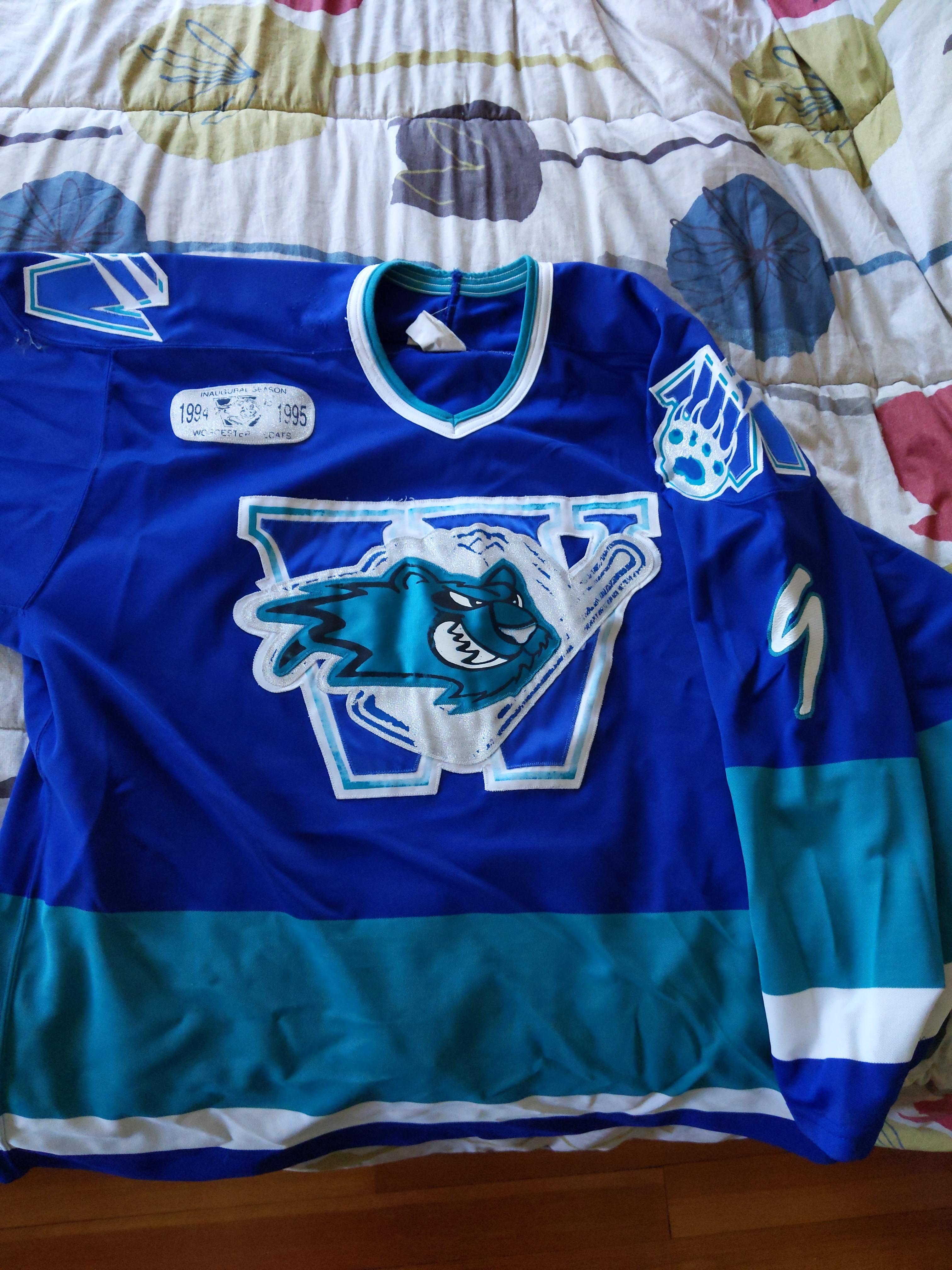 '94'95 Worcester Ice Cats Away Jersey r/hockeyjerseys