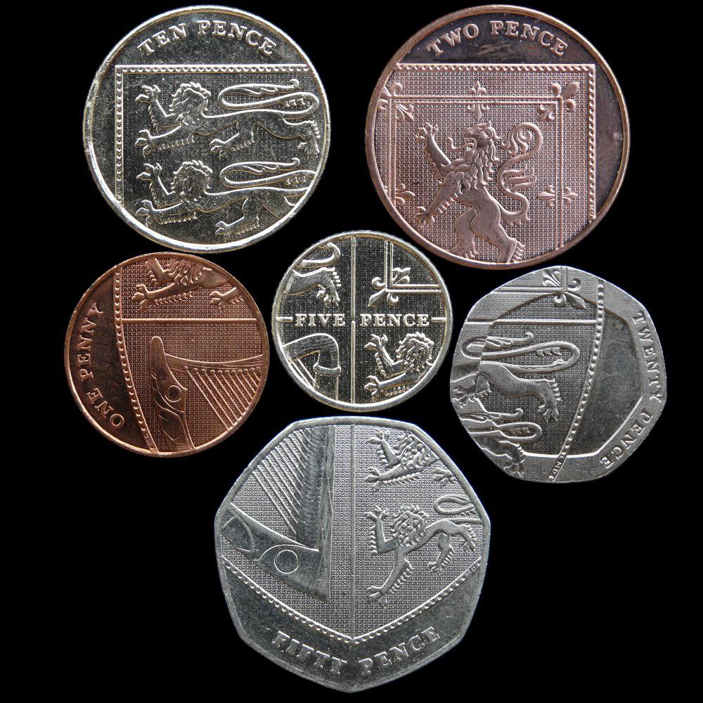 All British coins together create a shield. r/Damnthatsinteresting