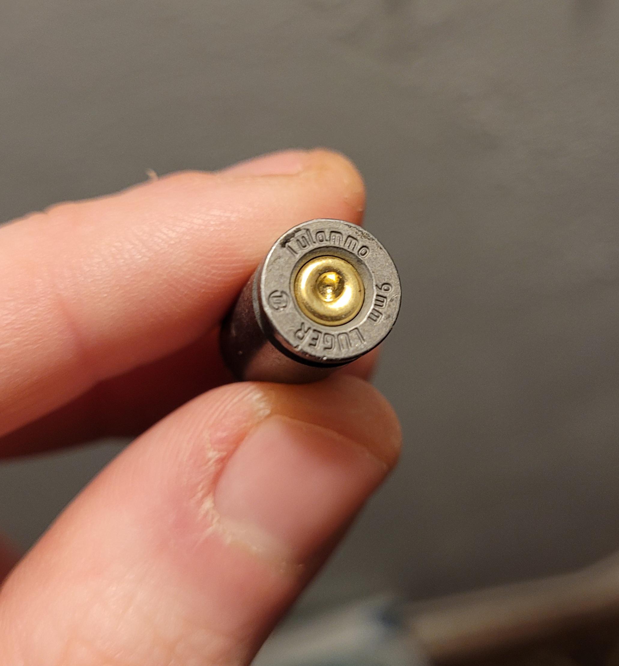 Is this dangerous? 9mm cartidge wouldn't discharge even when the primer is struck & not sure