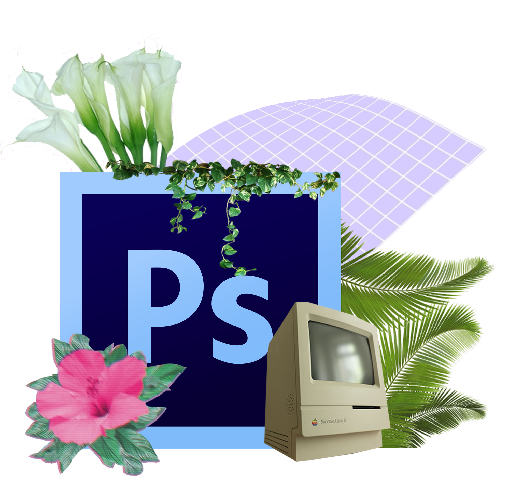 Vaporwave Icon. I used another colour palette like green