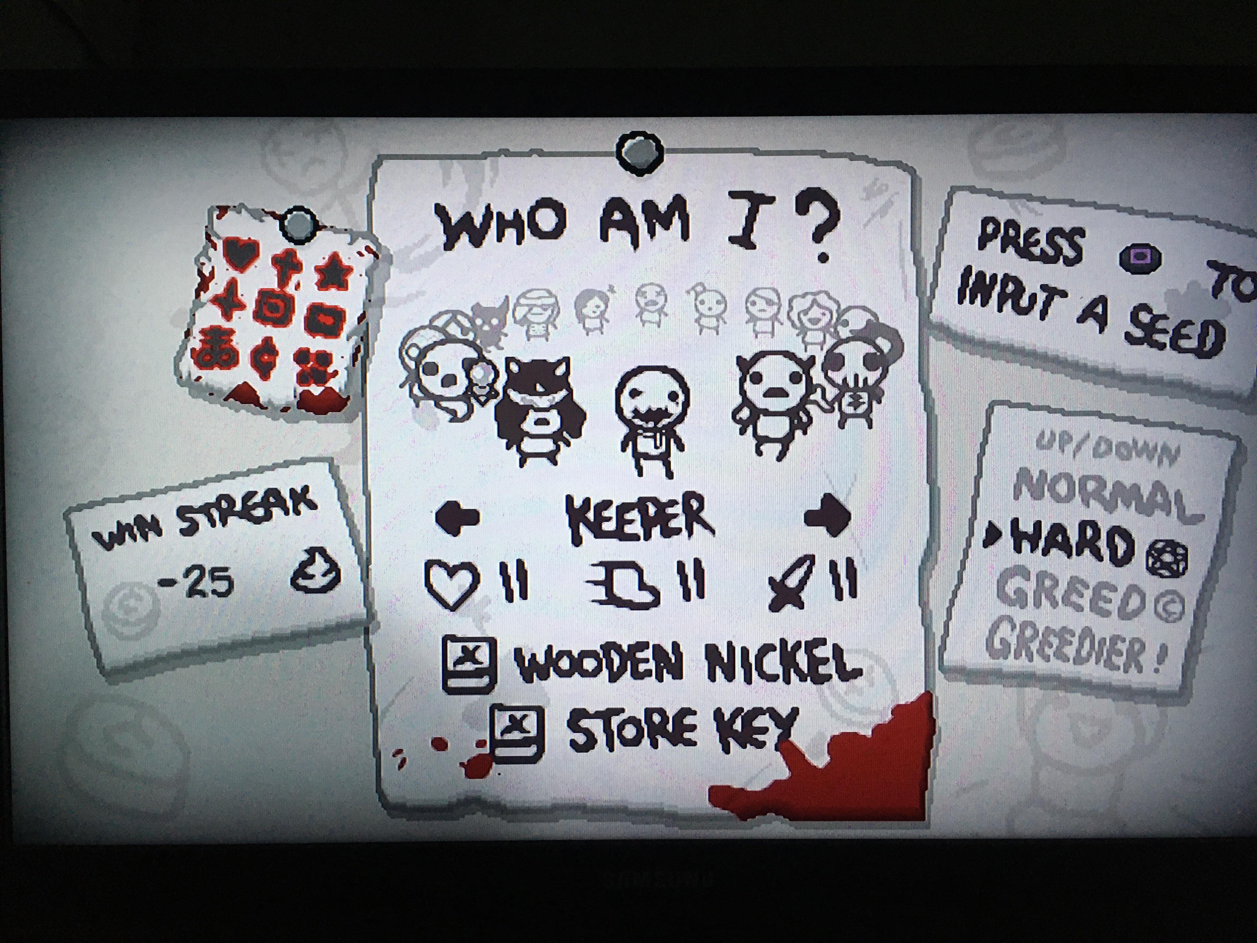 The Binding of Isaac The way a black and half red heart blended