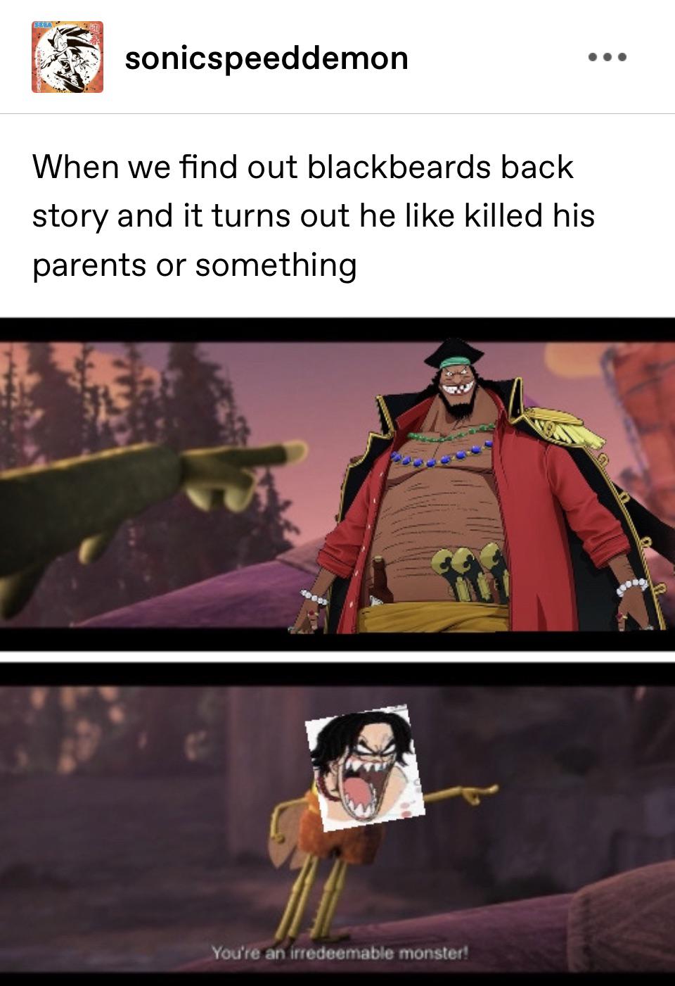 Blackbeard’s backstory r/tumblr