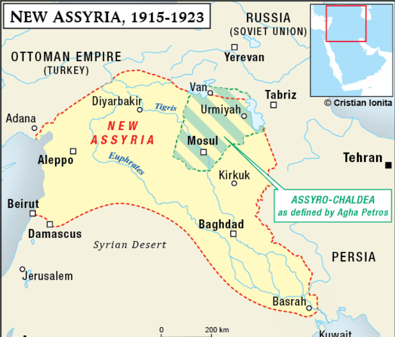 The Assyro-Chaldean State, As Defined by Agha Petros Elia. : r/Assyria