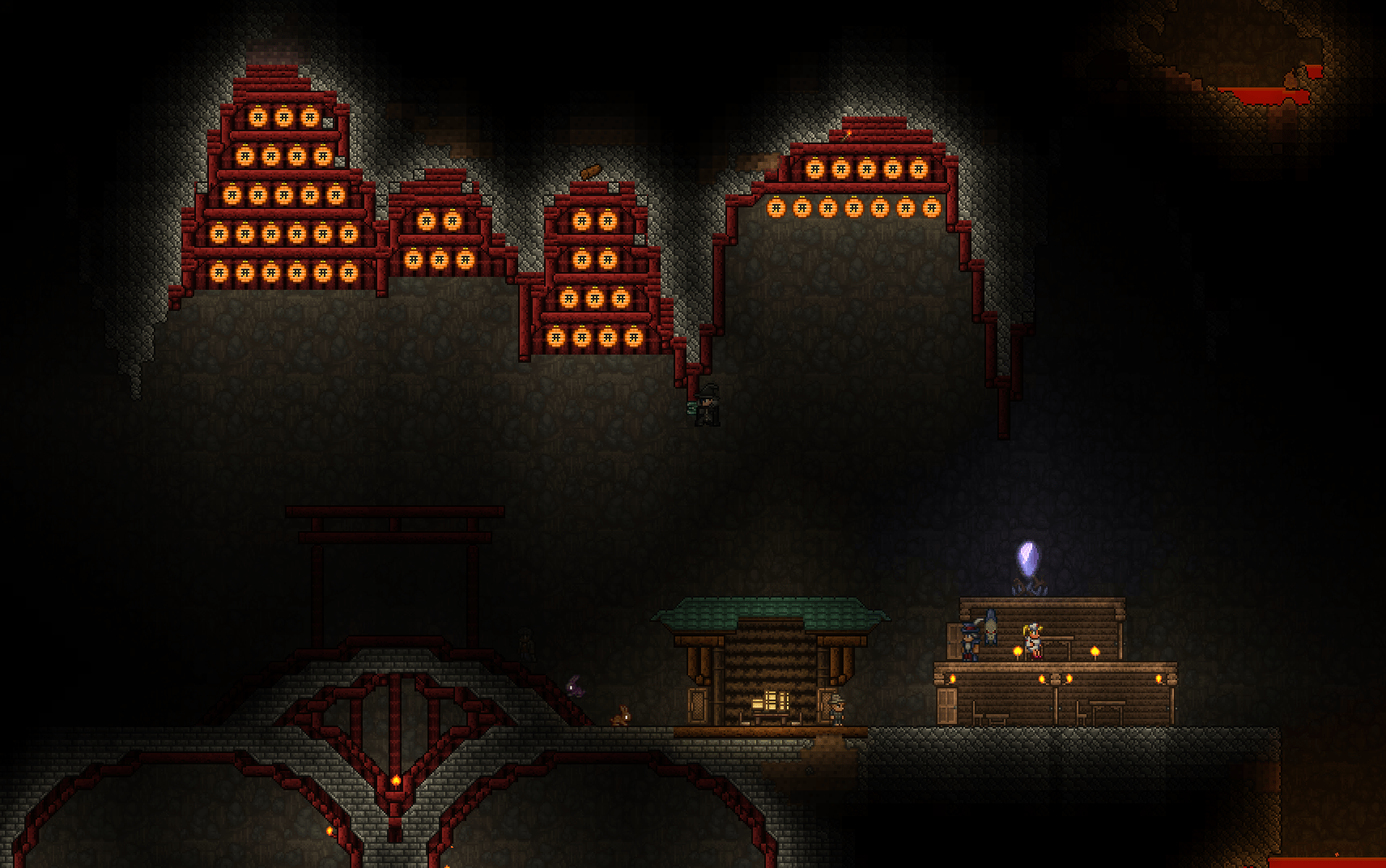 WIP Cavern Pylon, any thoughts about the lanterns? r/Terraria