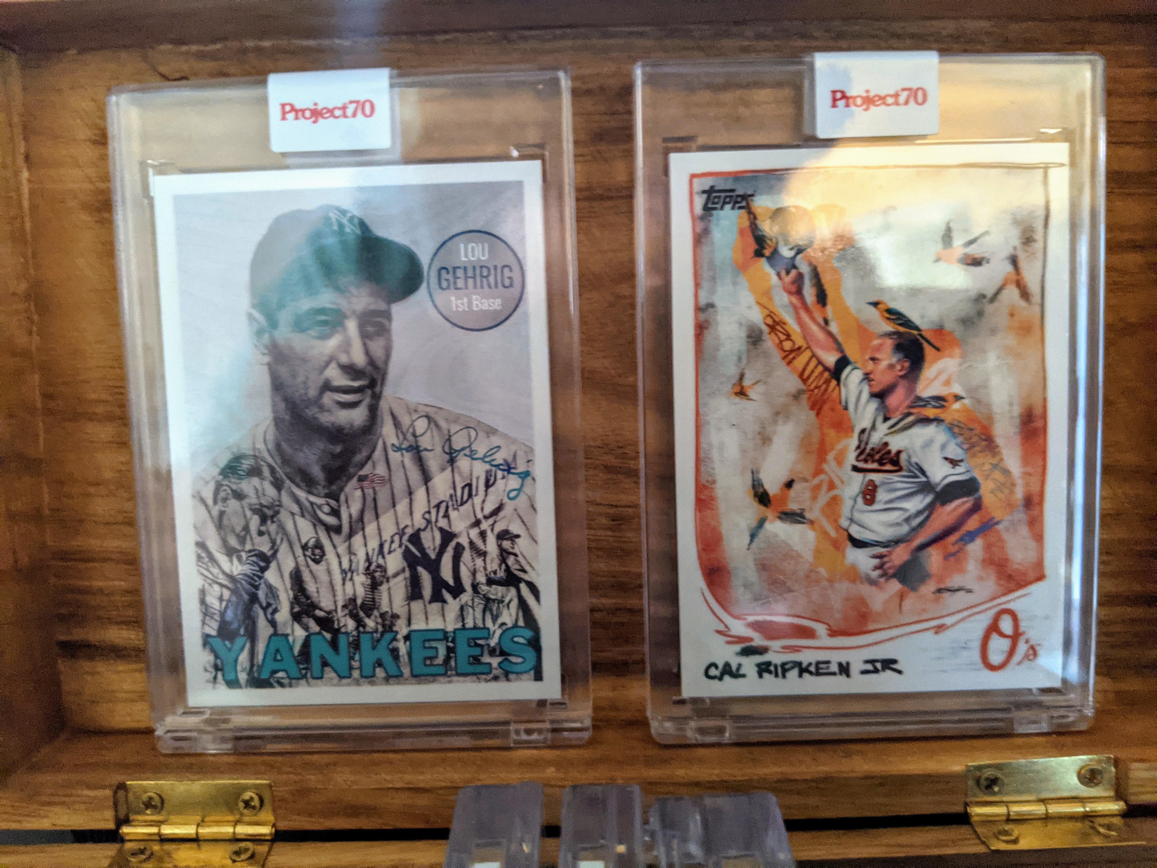 Love the way these two cards look together (Project 70 Gehrig by Lauren