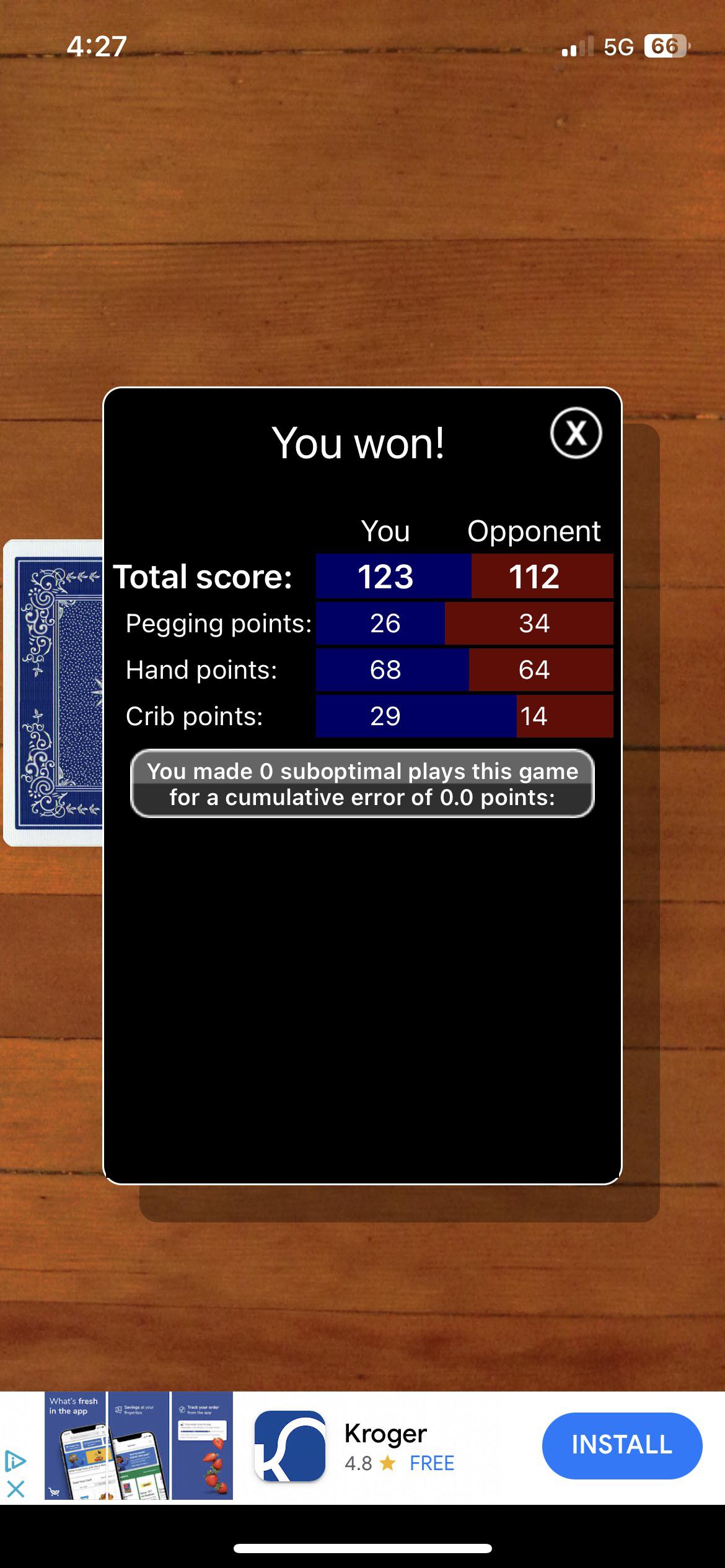 it finally happened! : r/Cribbage