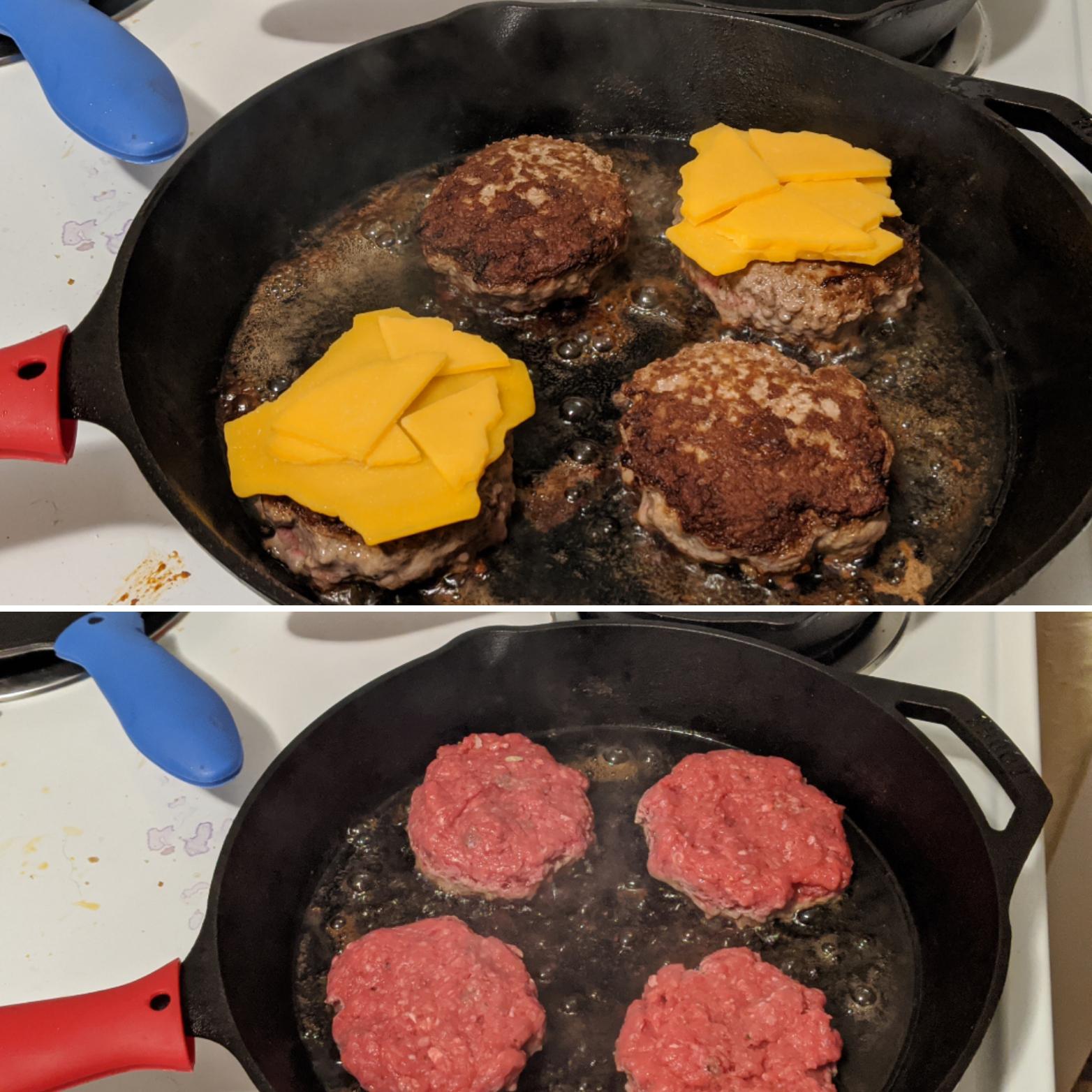 Skillet burgers anyone? Hard to beat a seared burger with or without