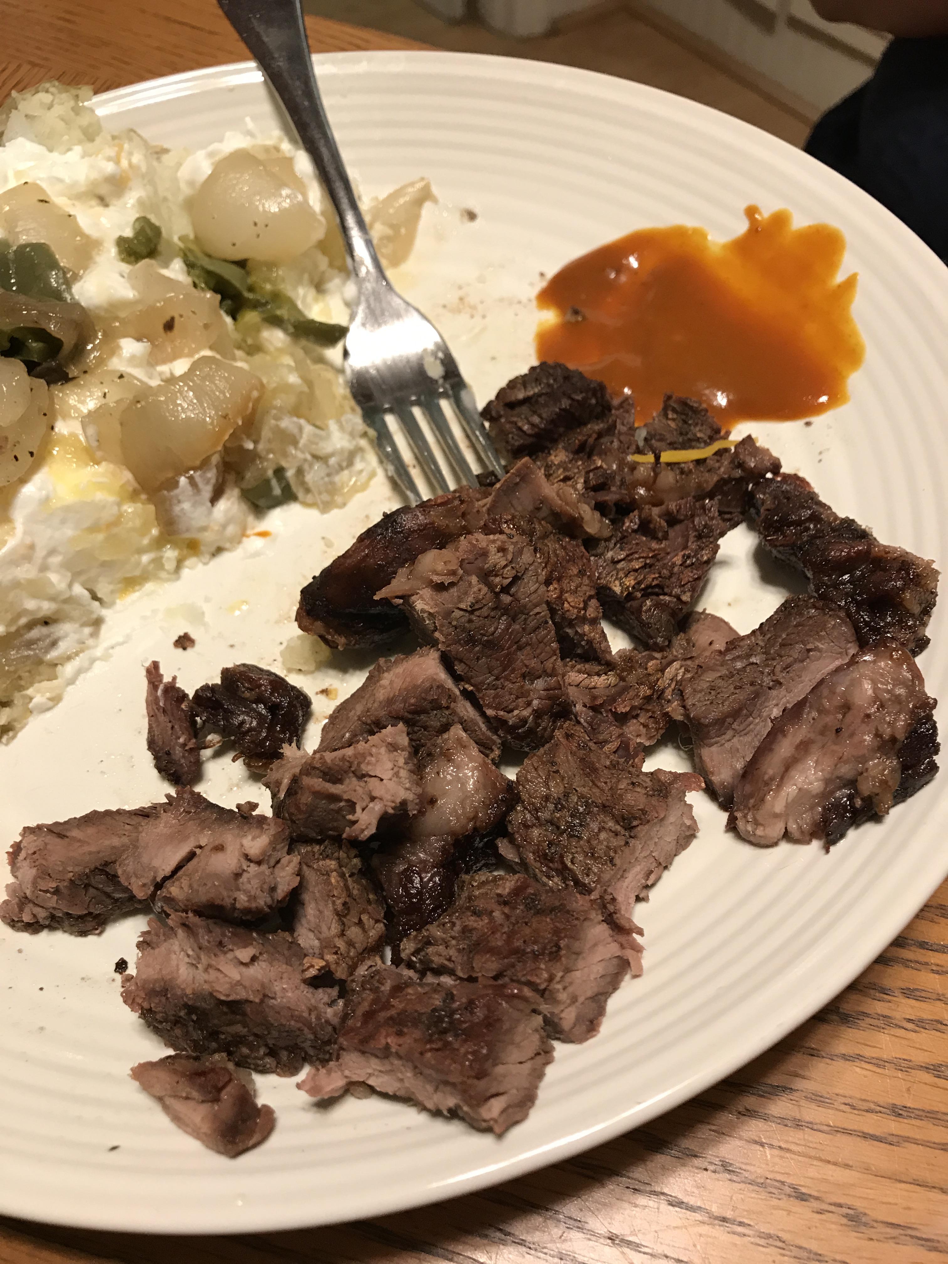 When your steak is so burnt you HAVE to use sauce r/awfuleverything