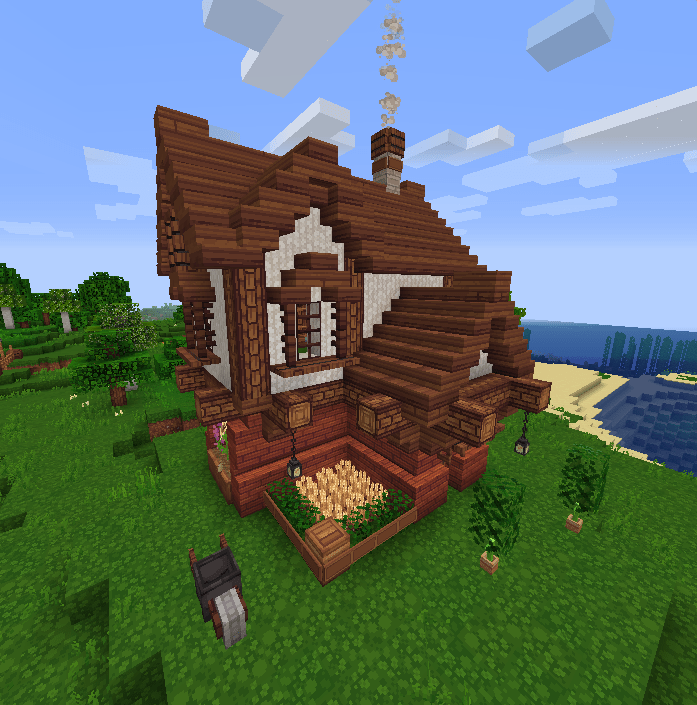 A Tudor house + the Quadral texture pack = a pretty good looking house