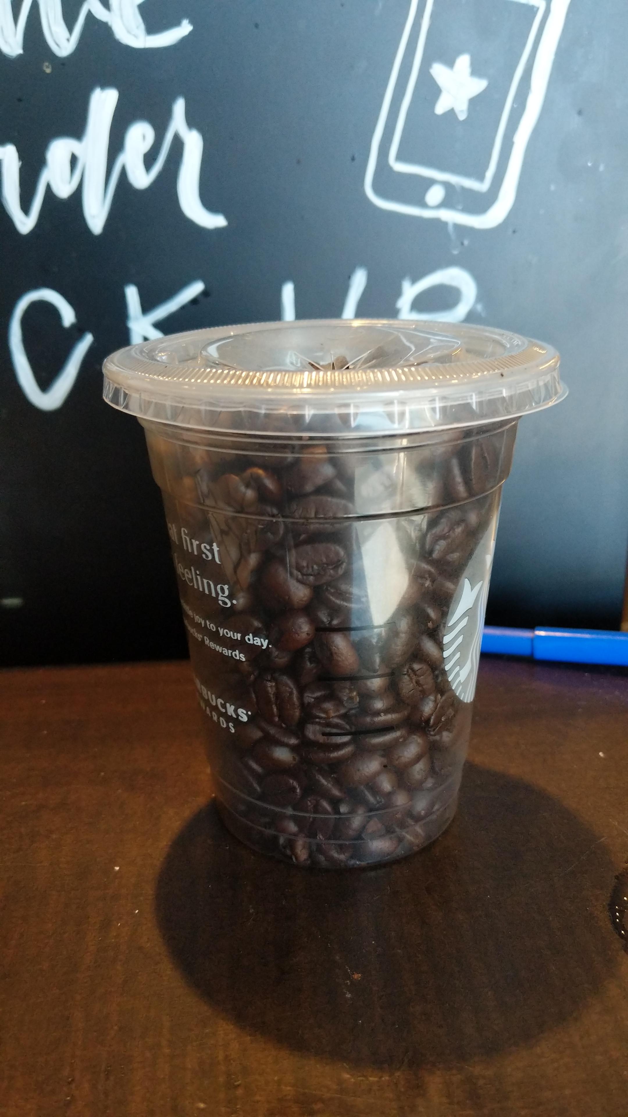 [REQUEST] How many espresso beans are in this "tall
