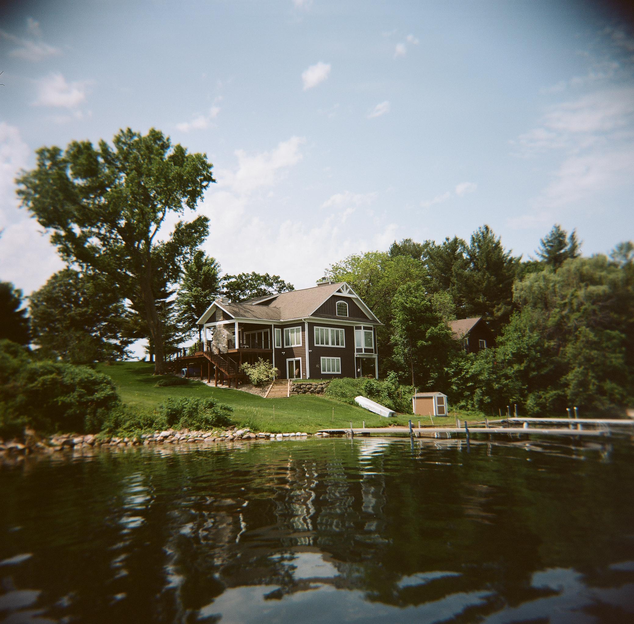 Jordan Lake, Wisconsin [Holga GCFN / Kodak Portra 160] r/toycameras