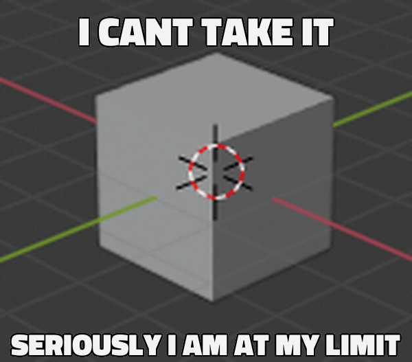 Blender Default Cube Meme Blender