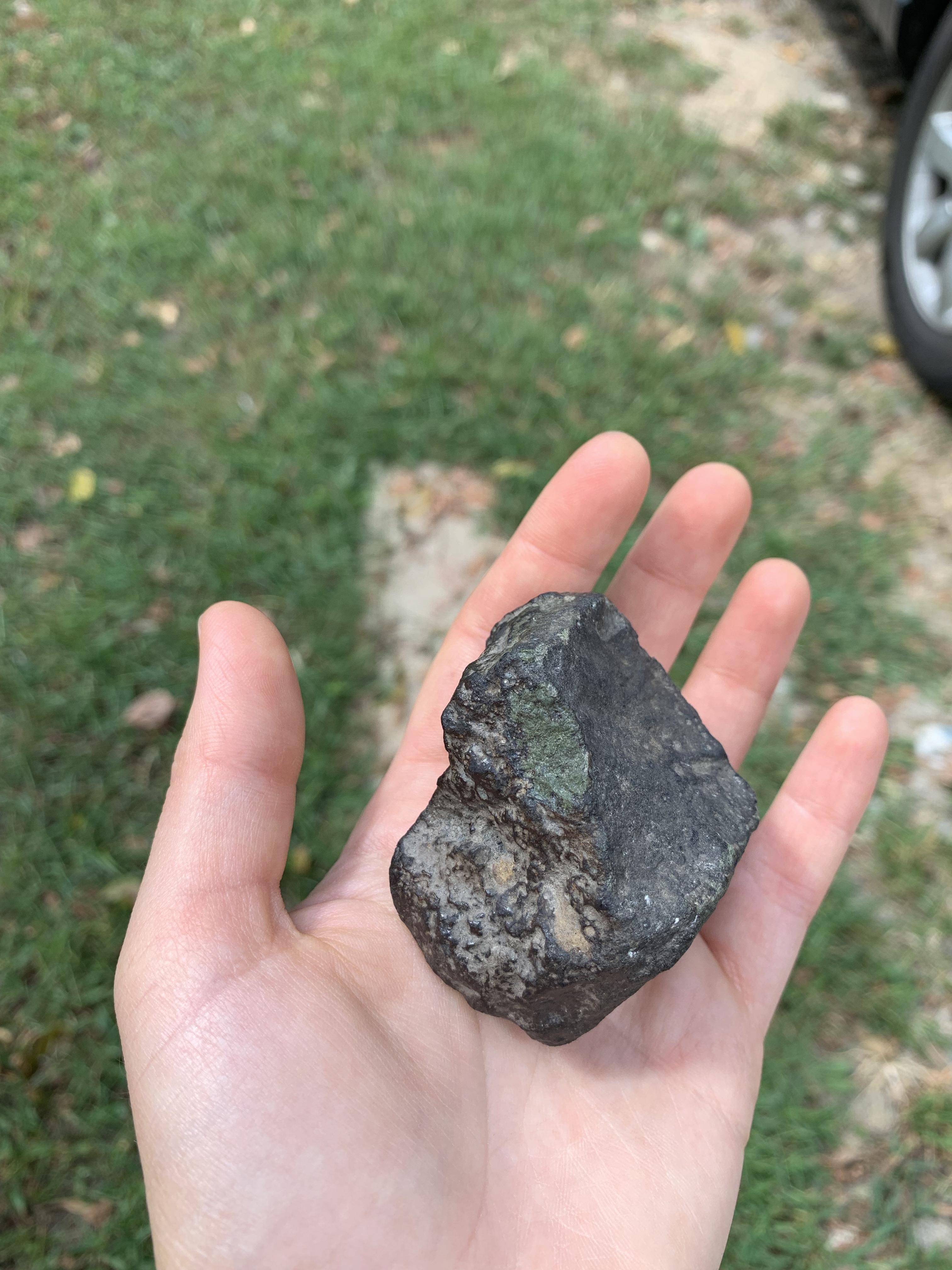 My dad found this rock in West Tennessee about 100 ft from a railroad