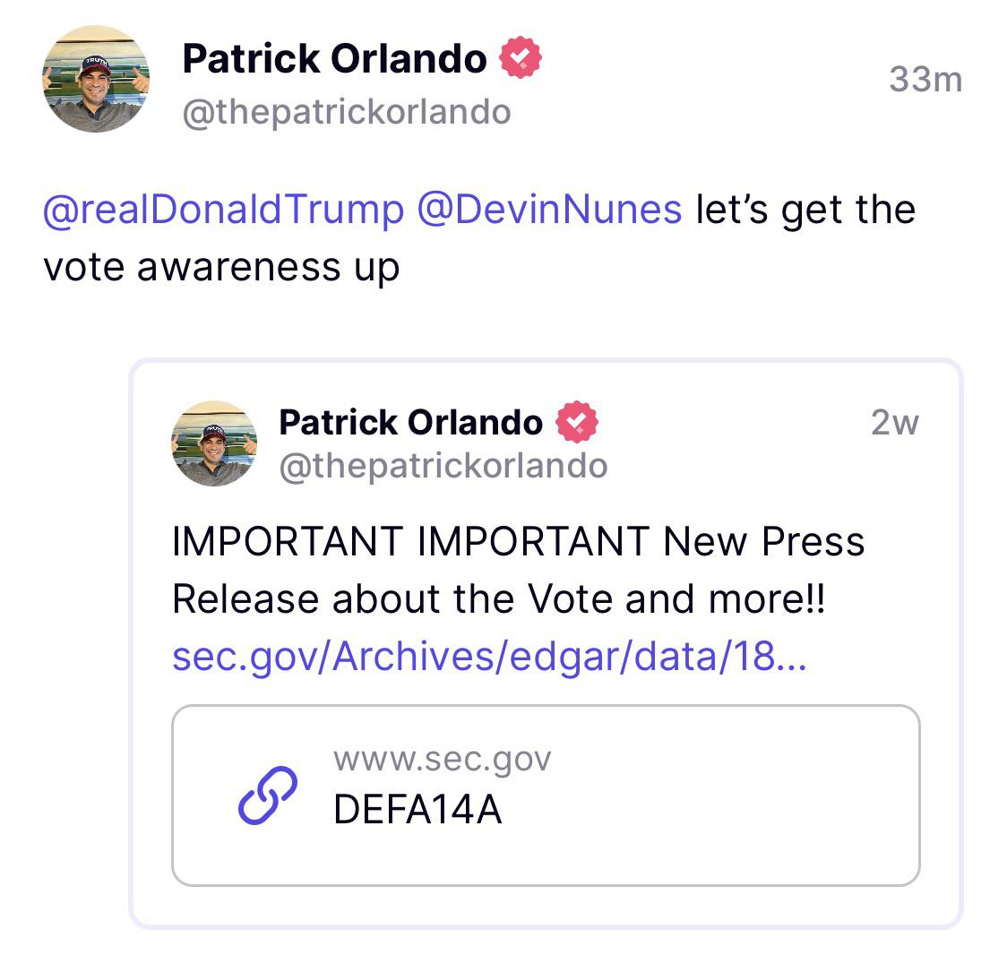 Truth from Orlando r/DWAC_Research(08)