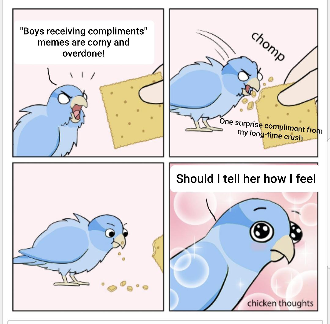 A single sentence from her is enough to give me butterflies in my