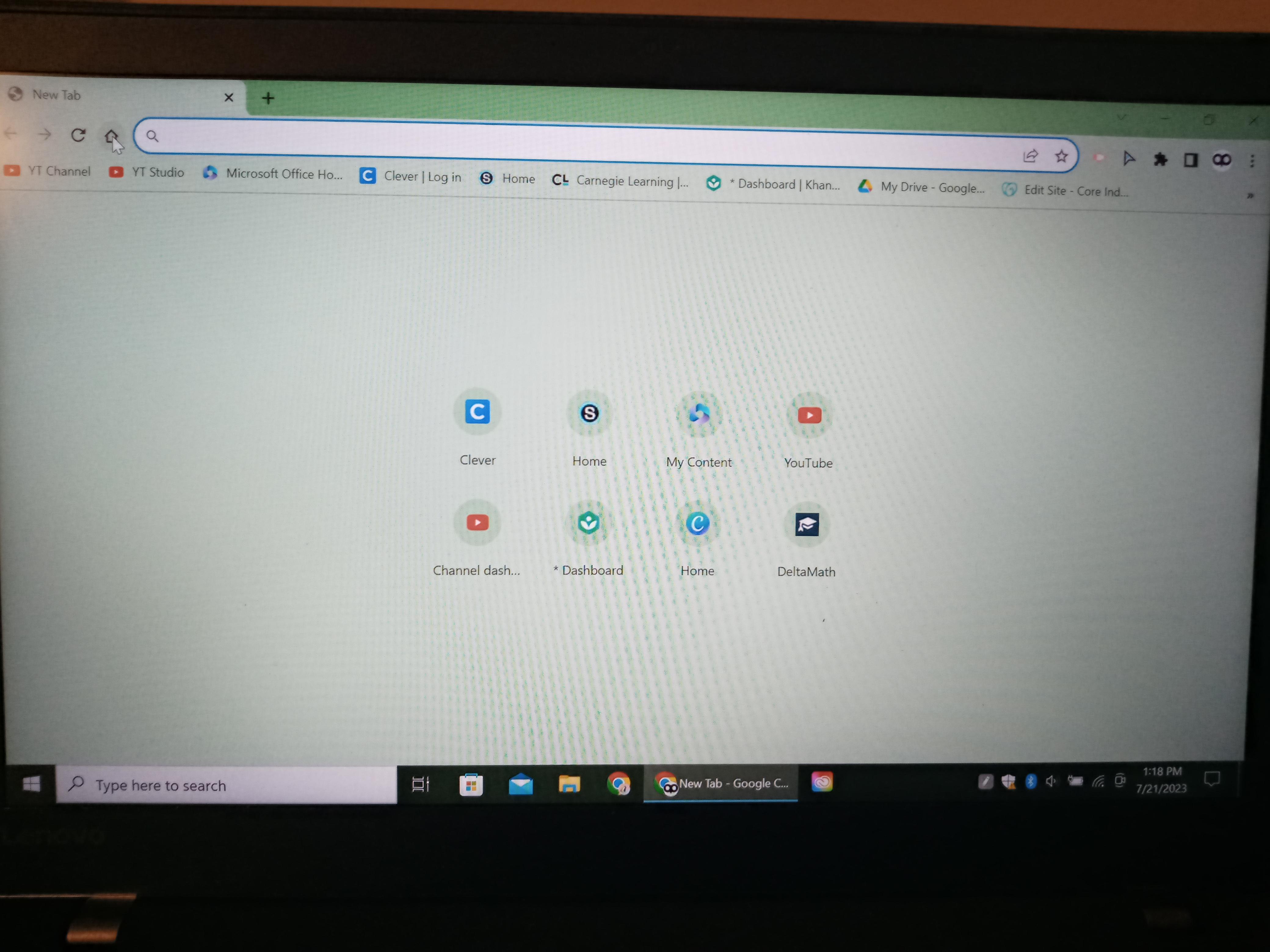 My Chrome homepage is missing a few things... Anyone know how to fix(03)