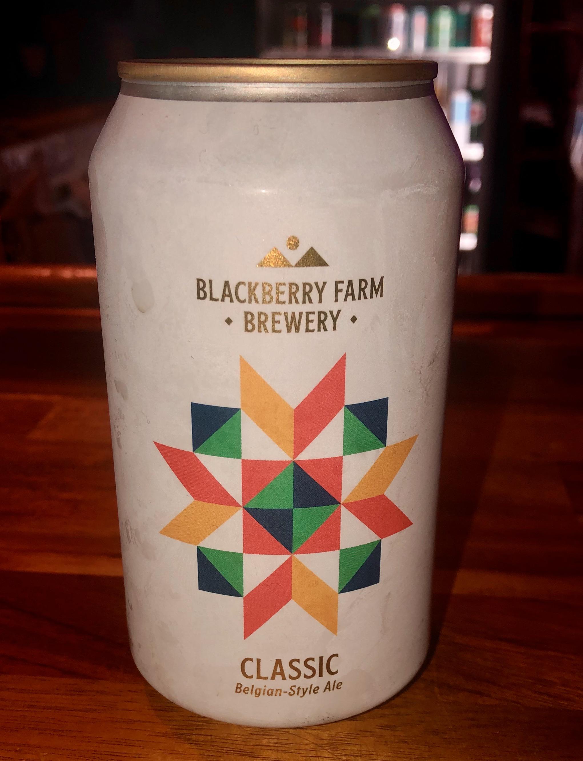 Blackberry Farm Brewery Classic Belgian Ale. Found at the always
