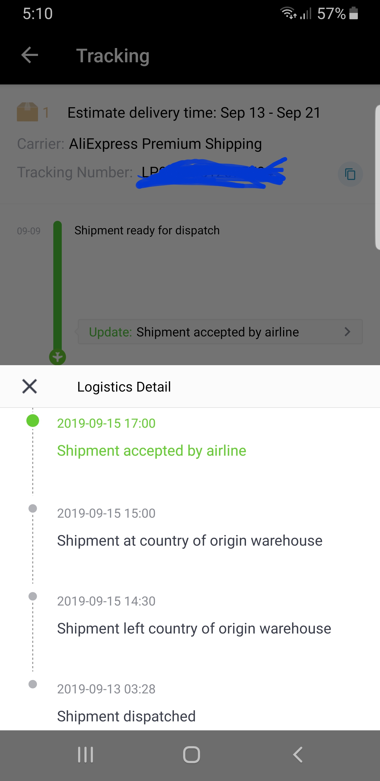 The information is scrambled. Is it a fake tracking number? Aliexpress