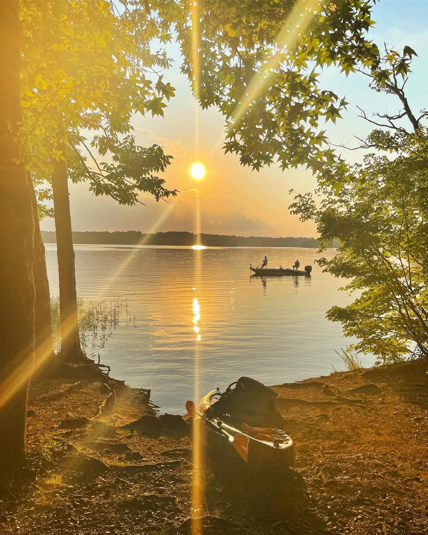 Badin Lake. Uwharrie National Forest, North Carolina. r/sunset