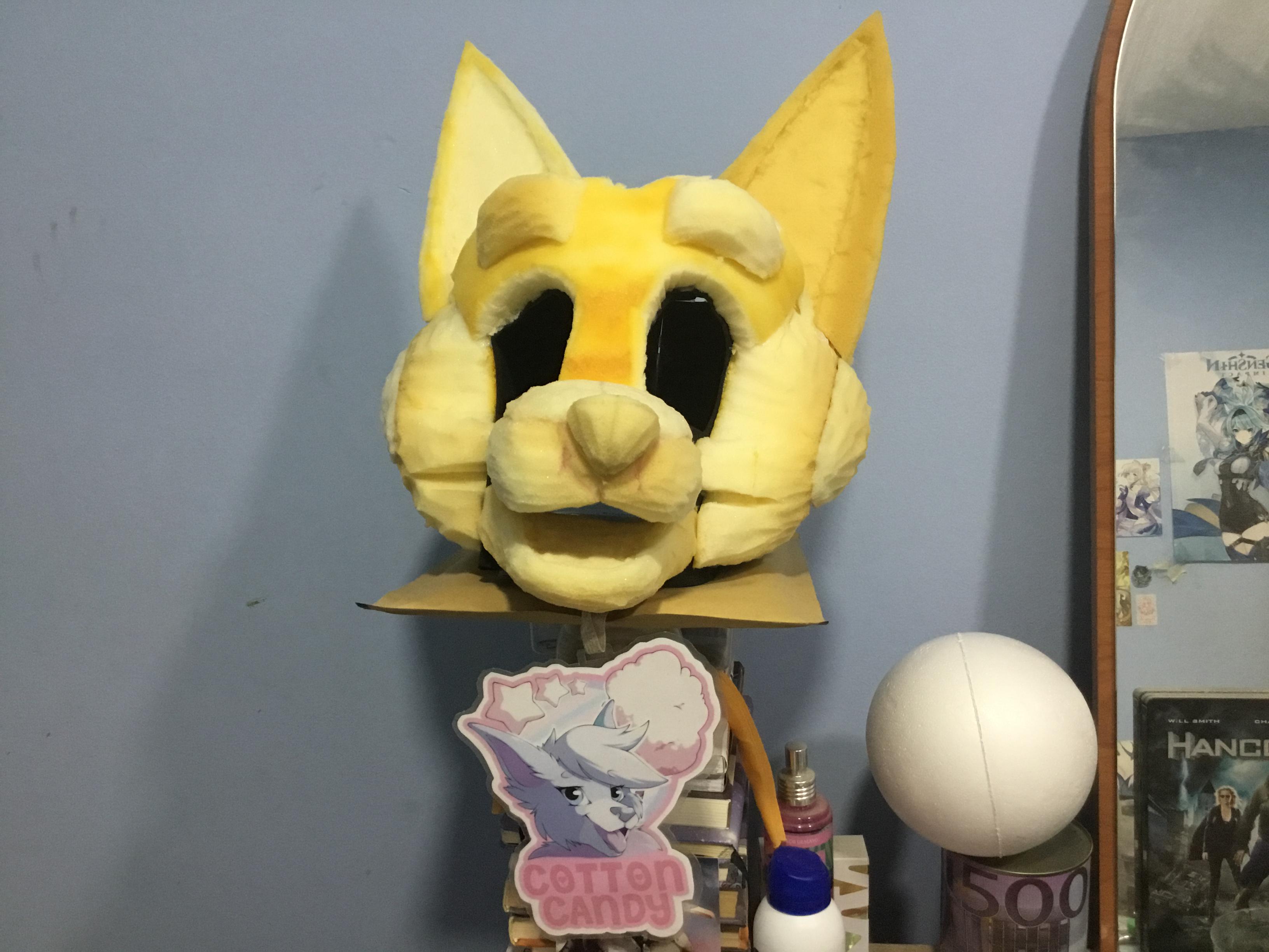 First fursuit head i made r/FursuitMaking