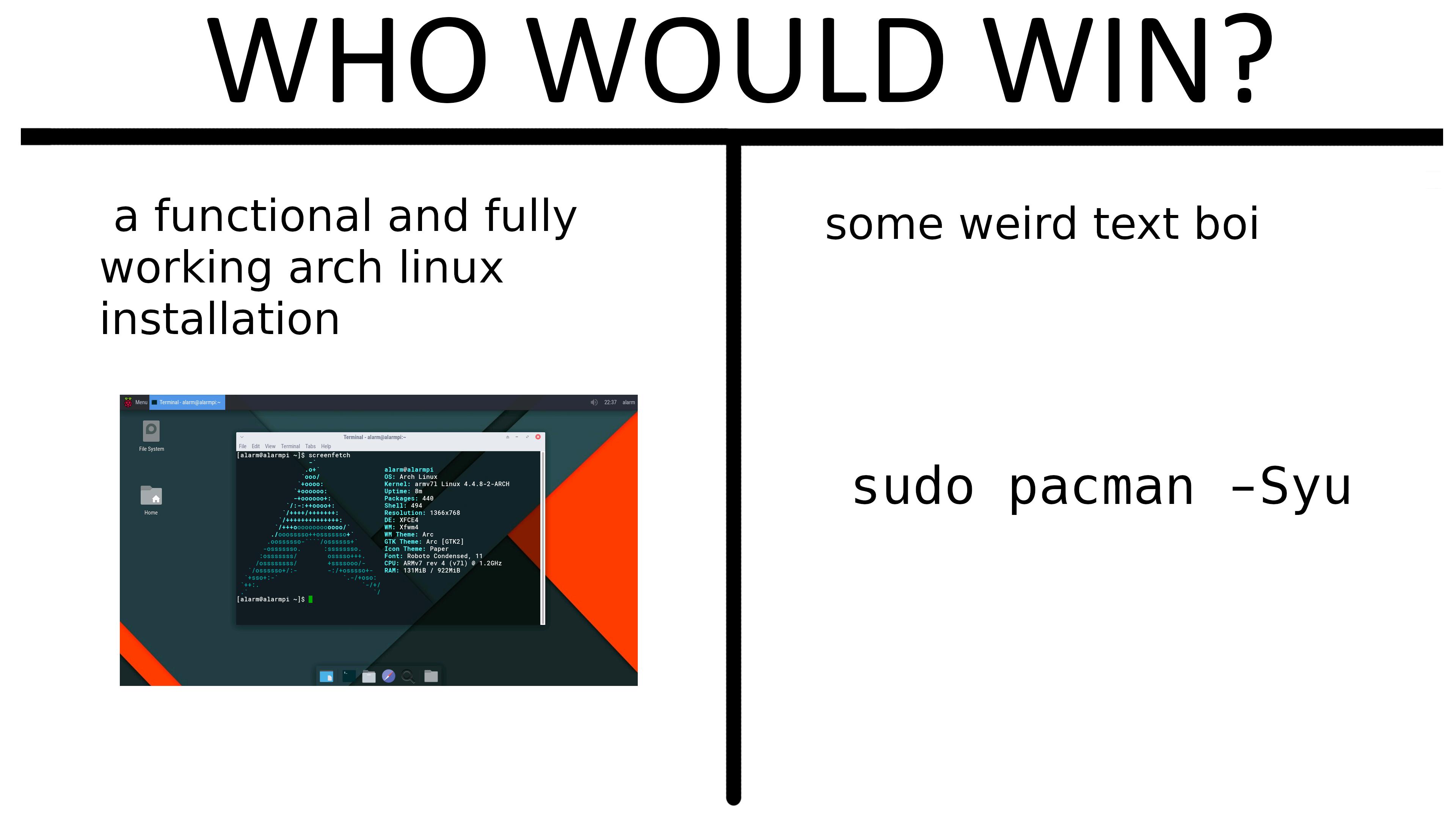 who would win? linuxmasterrace
