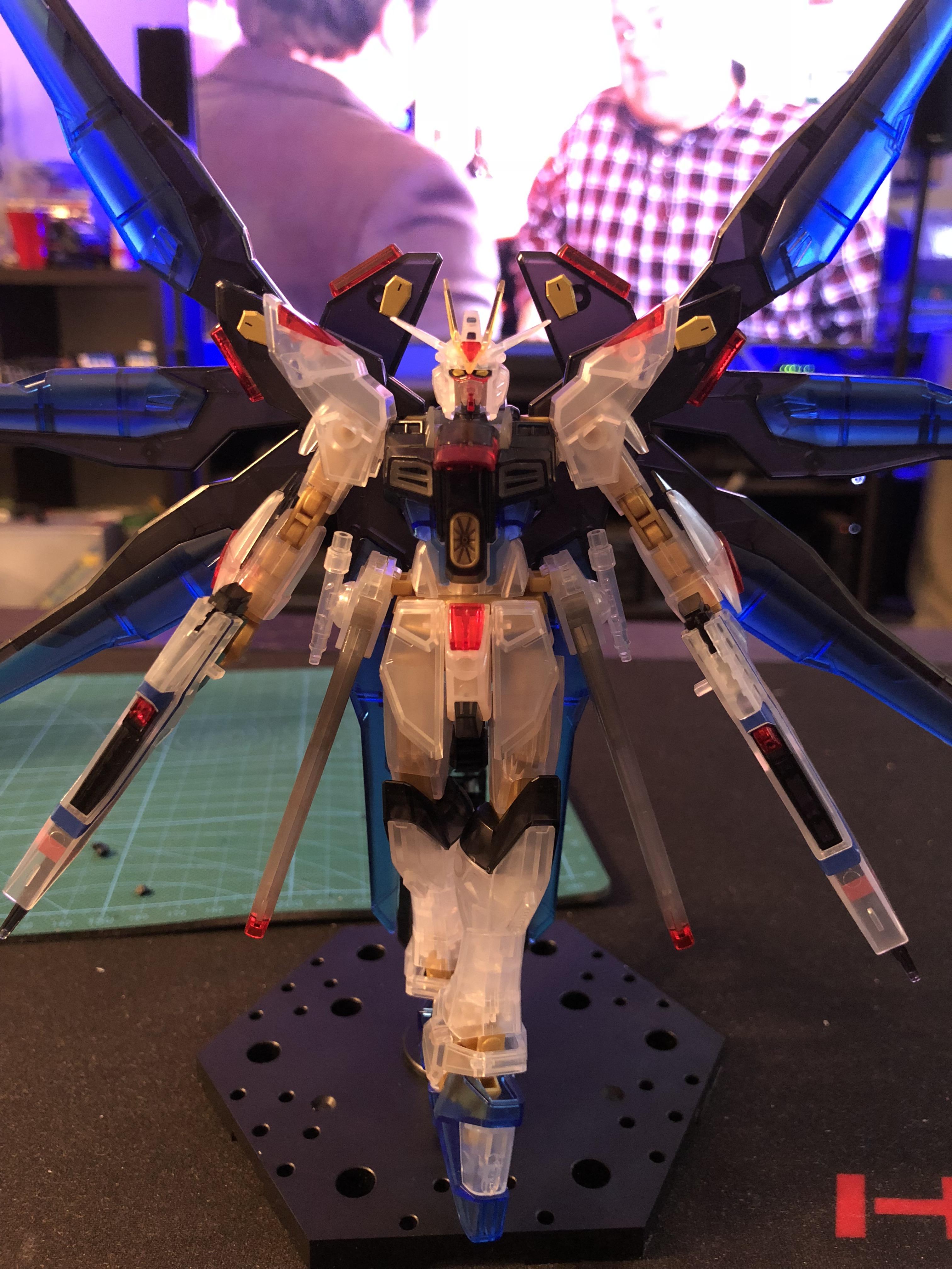 Did my first clear kit. Lost a pair of nippers in the process ( r/Gunpla